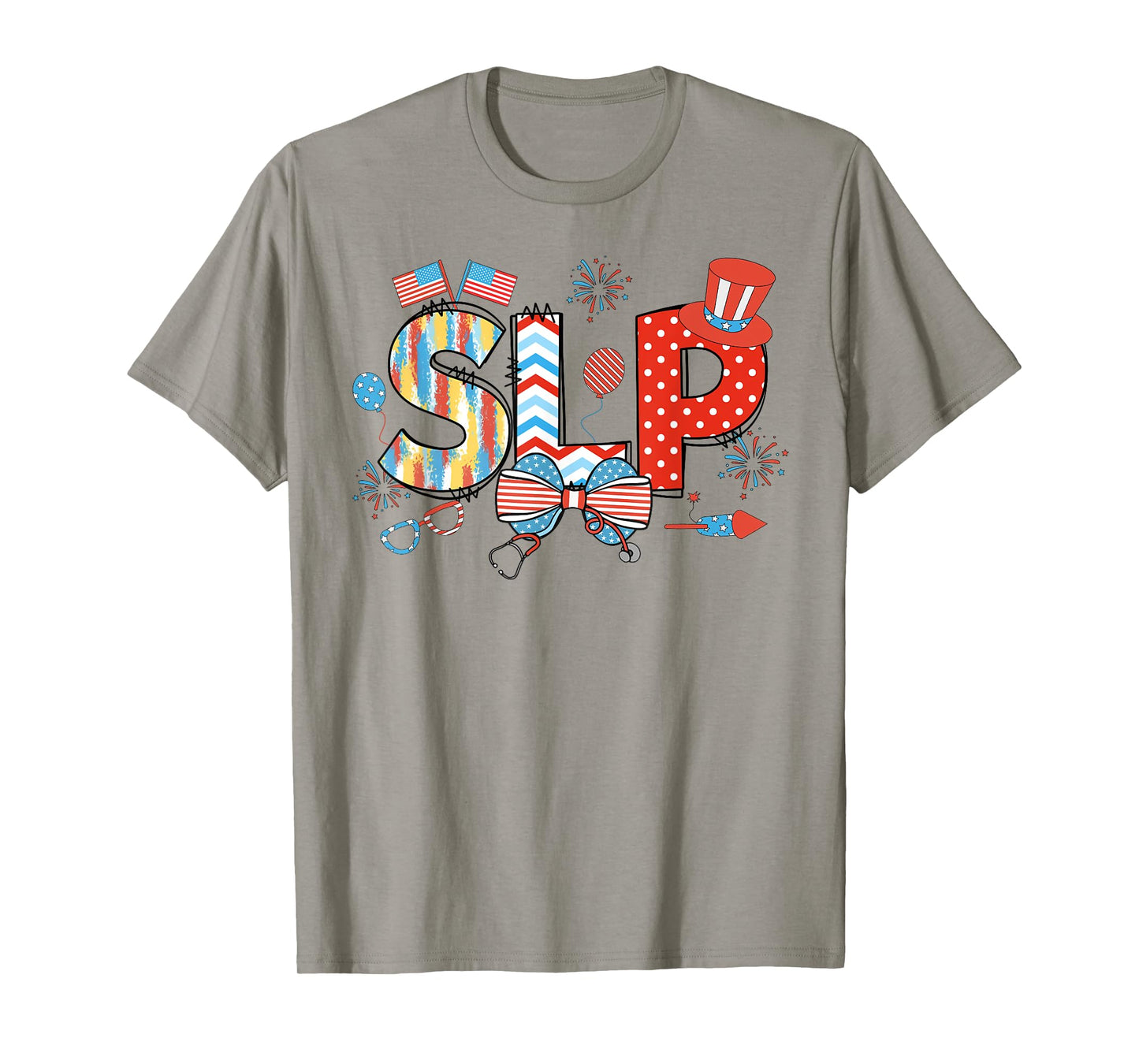 Retro SLP 4th of July Coquette Bows American Flag T-Shirt