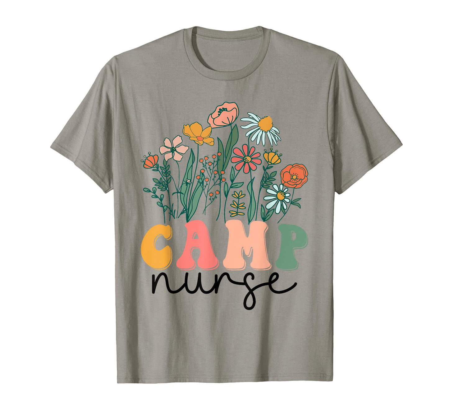Groovy Wildflower Camp Nurse Tees T-Shirt