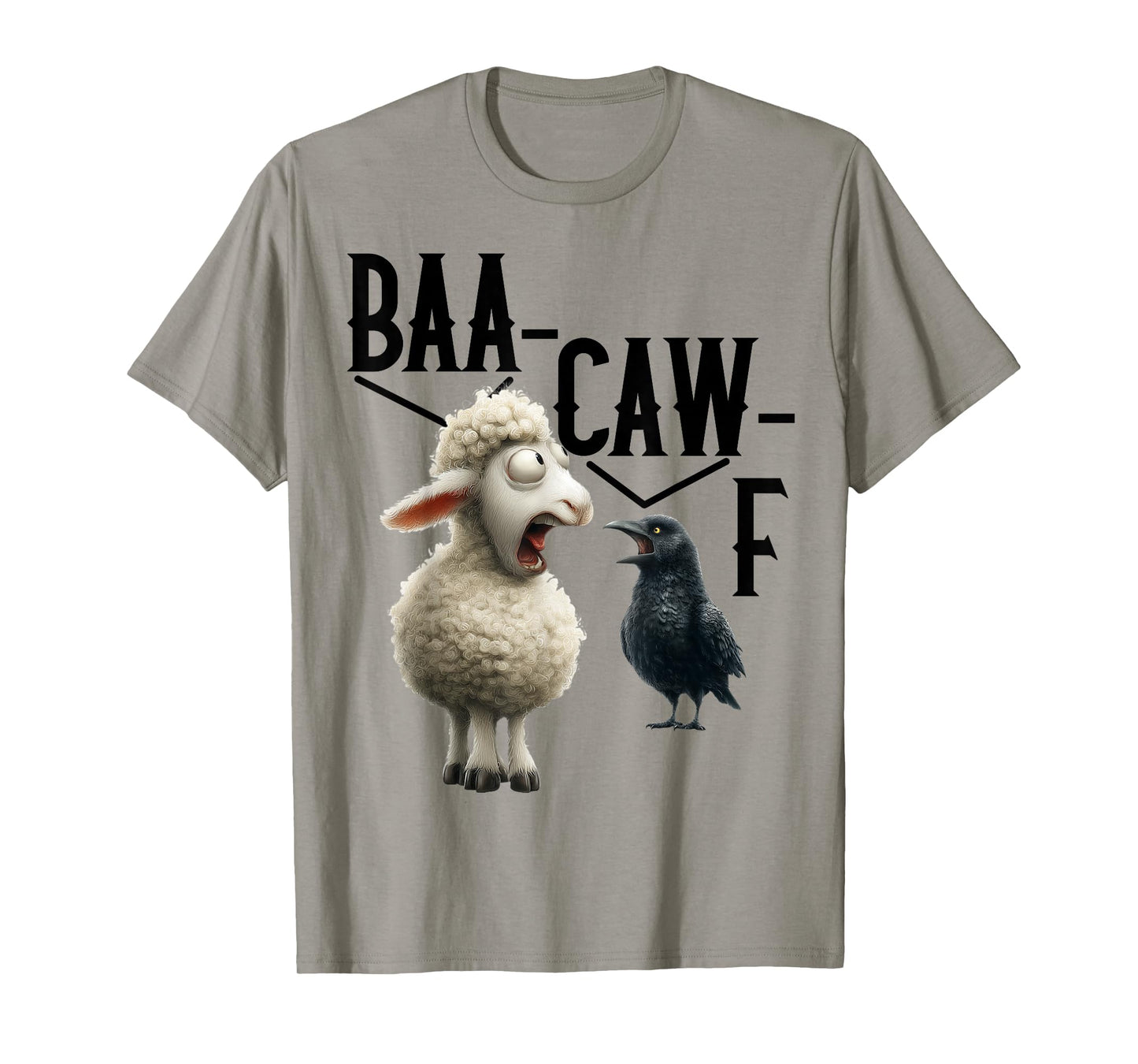 Animal Sound Pun Shirt β Baa Caw = Back Off Crow & Sheep Tee T-Shirt