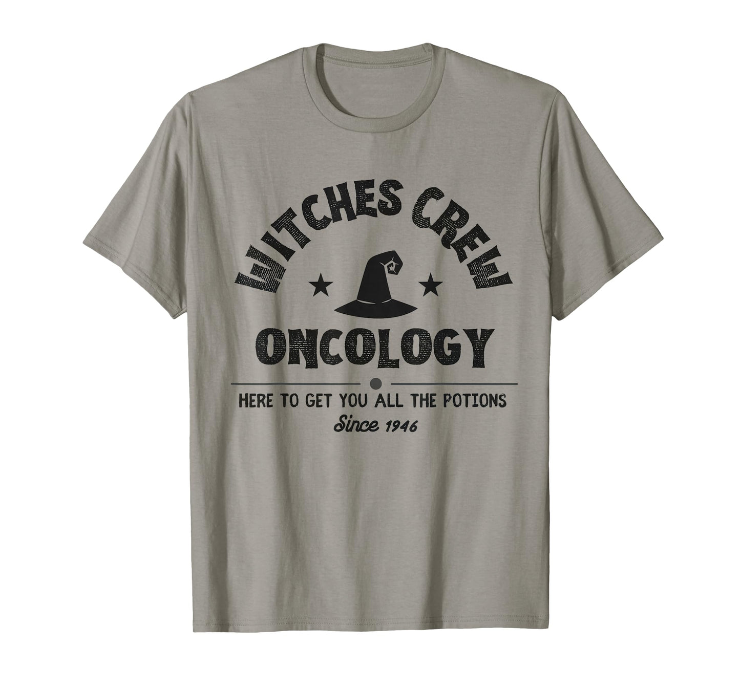 Witches Crew Oncology Nurse Team Halloween Cancer Awareness T-Shirt