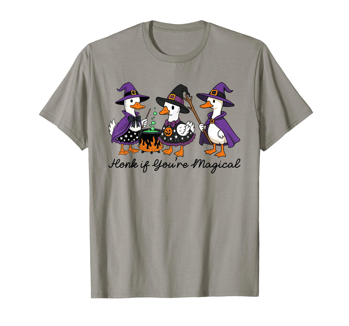 Honk If You're Magical, Duck Duck Boo, Spook Goose Halloween T-Shirt