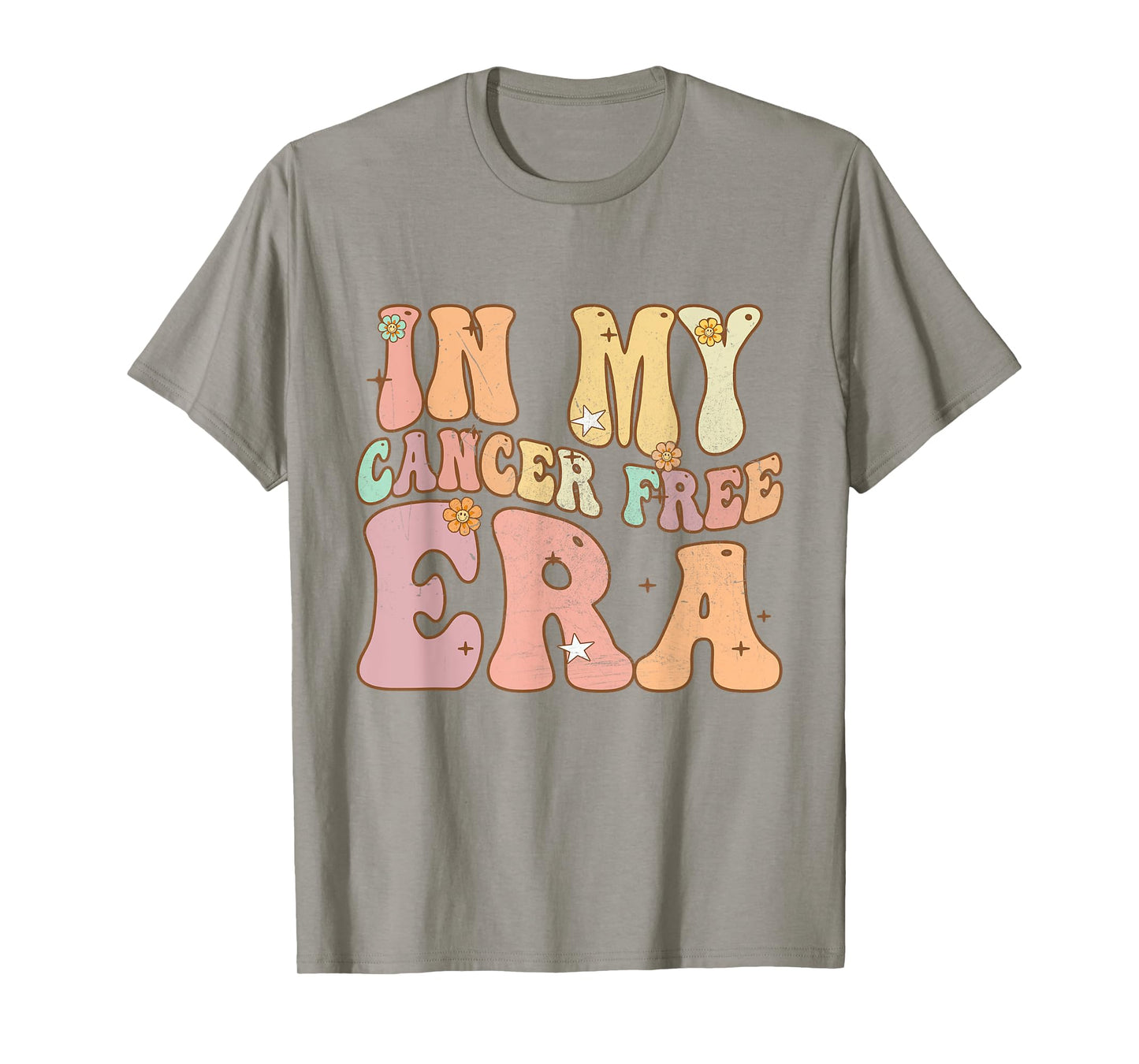Groovy Flowers Breast Cancer Warrior In My Cancer Free Era T-Shirt