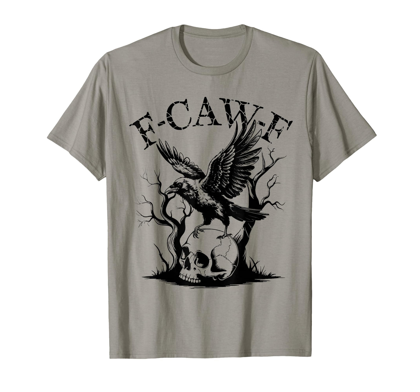 Funny Caw Shirt Black Crow Black Bird Funny Crow Halloween T-Shirt