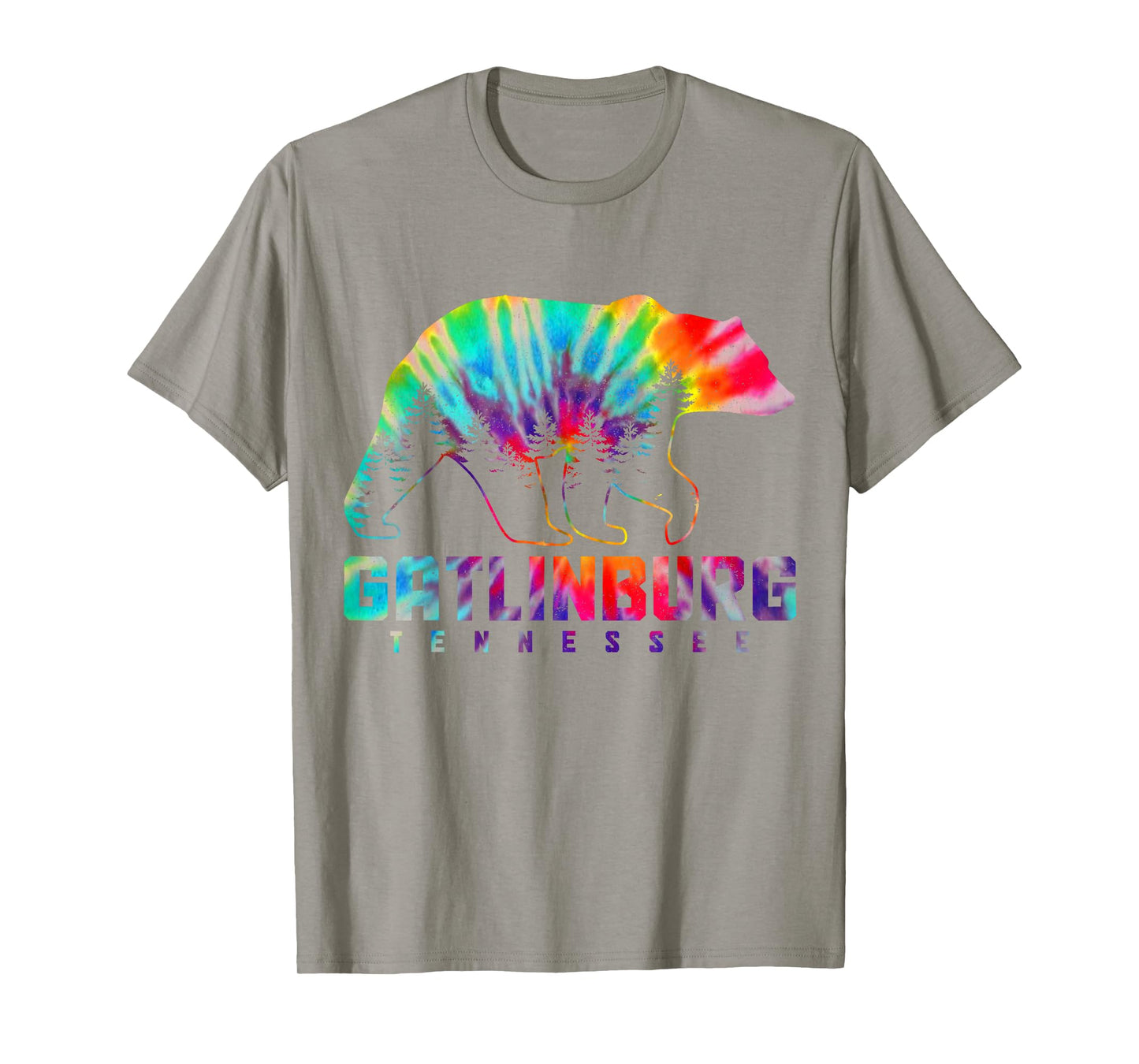 Gatlinburg Tennessee Tie Dye Bear Pride Outdoor Vintage T-Shirt