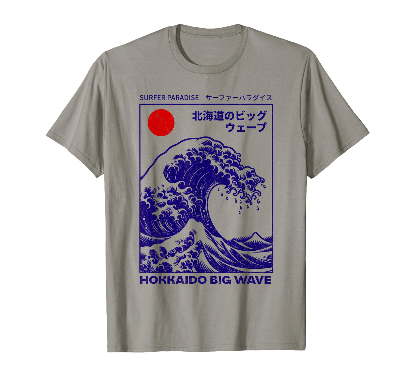 Hokkaido Wave The Great Wave of Kanagawa Surfer Paradise T-Shirt