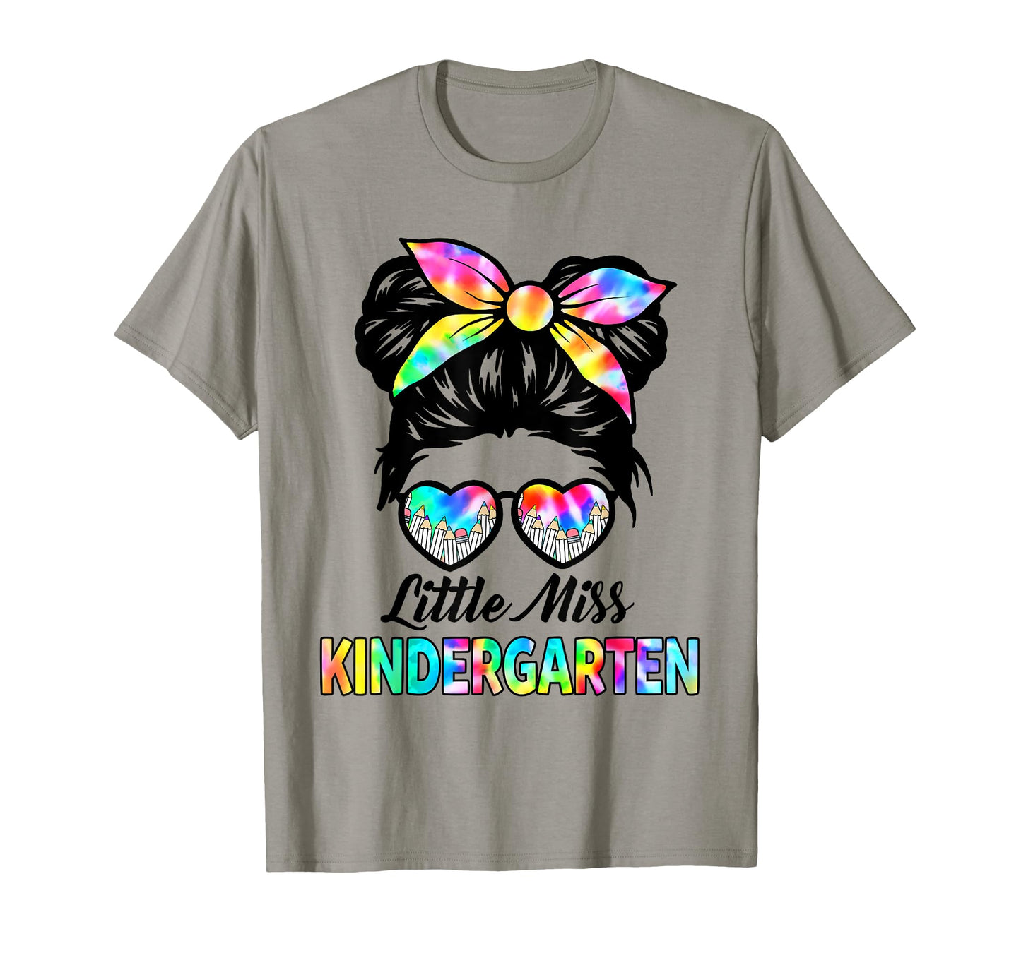 Little Miss KINDERGARTEN First Day Back To School Girls Kids T-Shirt
