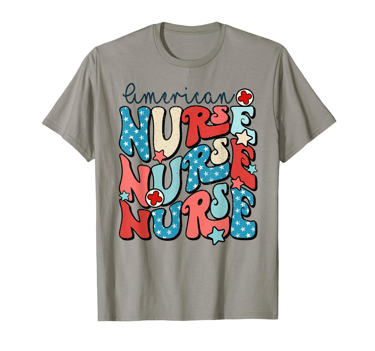 American Nurse 4th Of July Patriotic Nurse Memorial Day T-Shirt