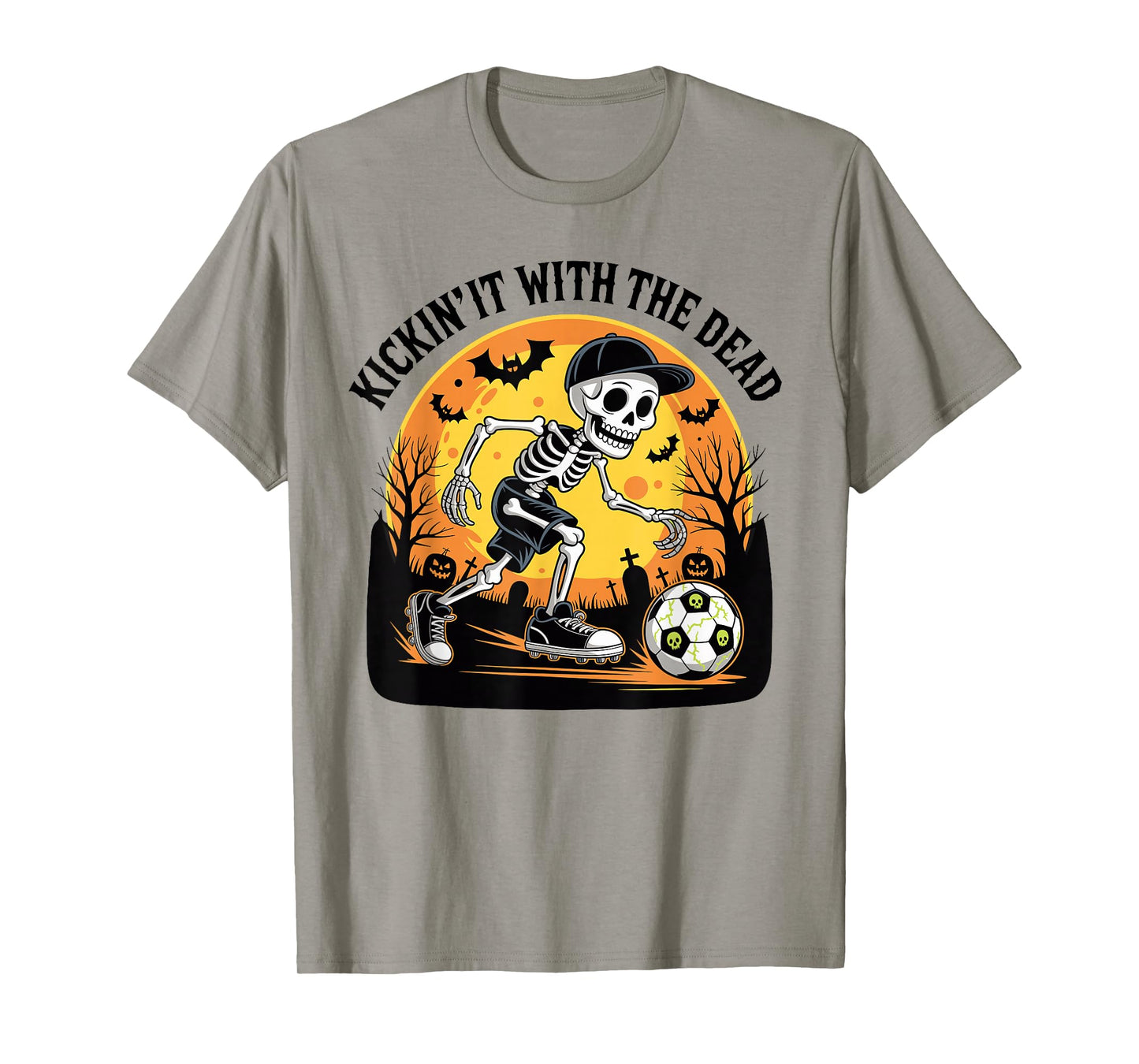 Kickin' It Halloween Skeleton Soccer Player T-Shirt