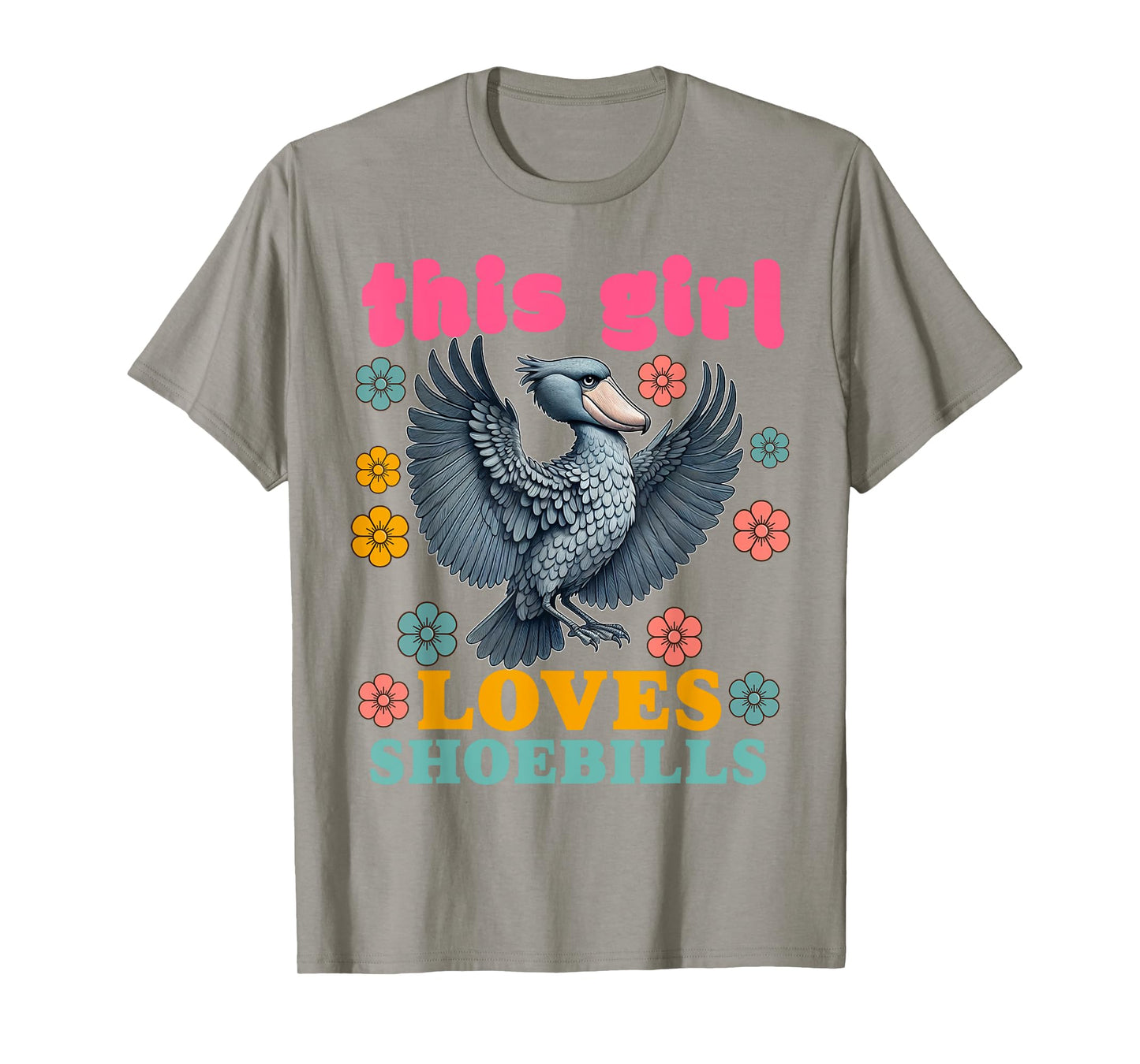 Shoebill Stork Bird Shoe-billed Stork Women Men Whaleheads T-Shirt