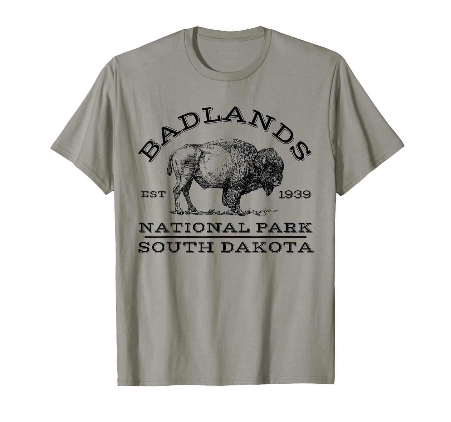 Badlands National Park Buffalo South Dakota Hike Outdoors T-Shirt