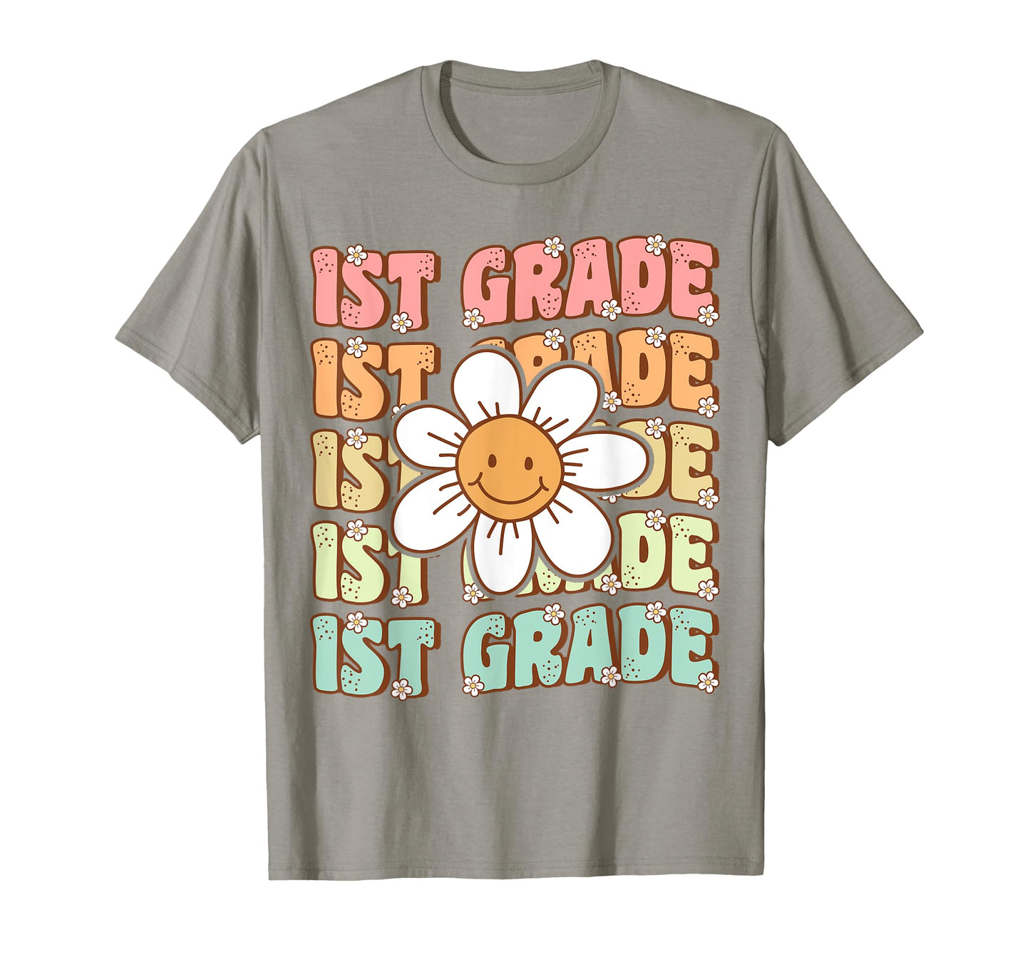 Groovy 1st Grade Back To School First Day of First Grade T-Shirt