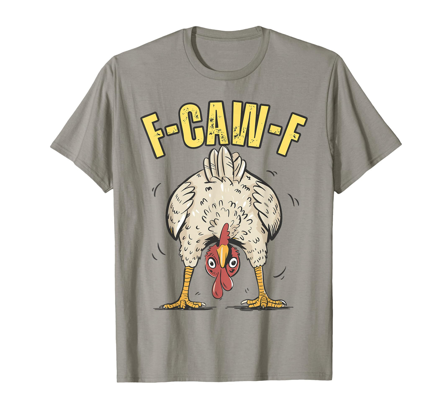 F-Caw-F Black Crow Pun Funny Bird Cawing Grunge Halloween T-Shirt