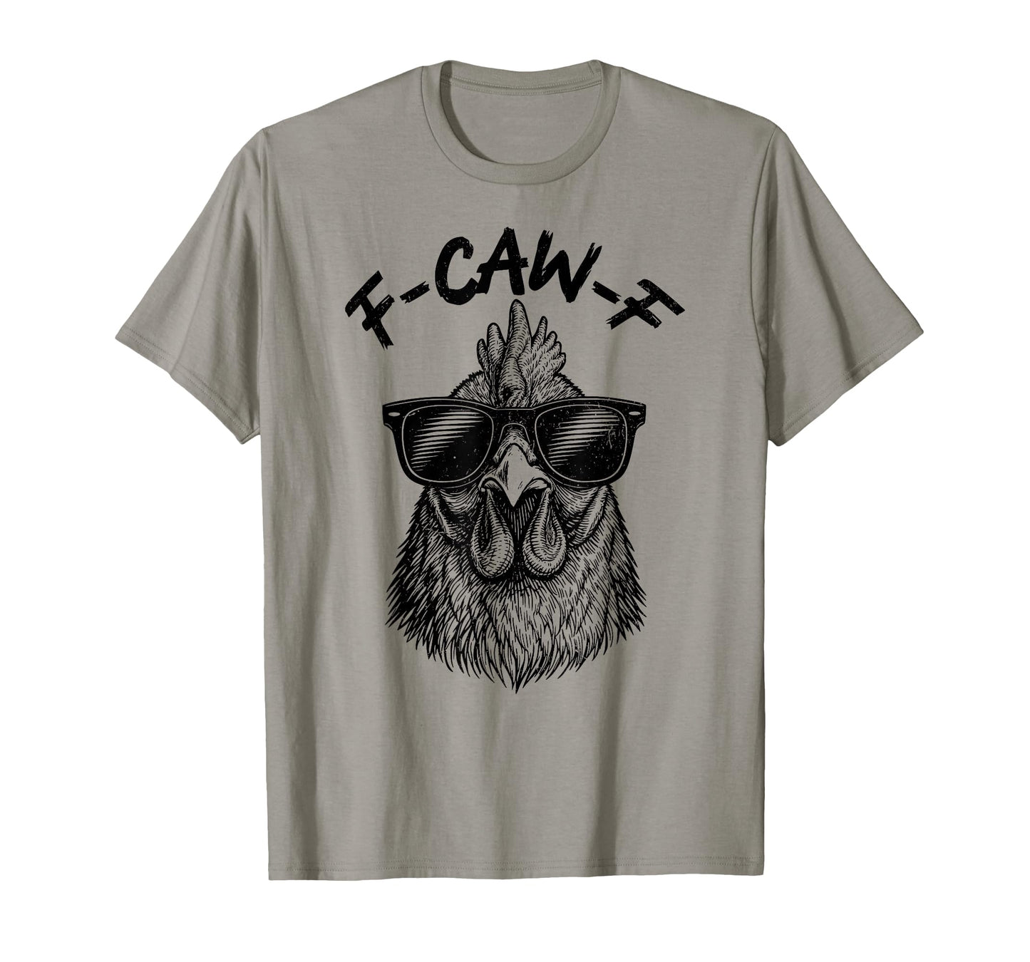 Vintage Sunglasses Rooster Antisocial Chicken Funny F-Caw-F T-Shirt