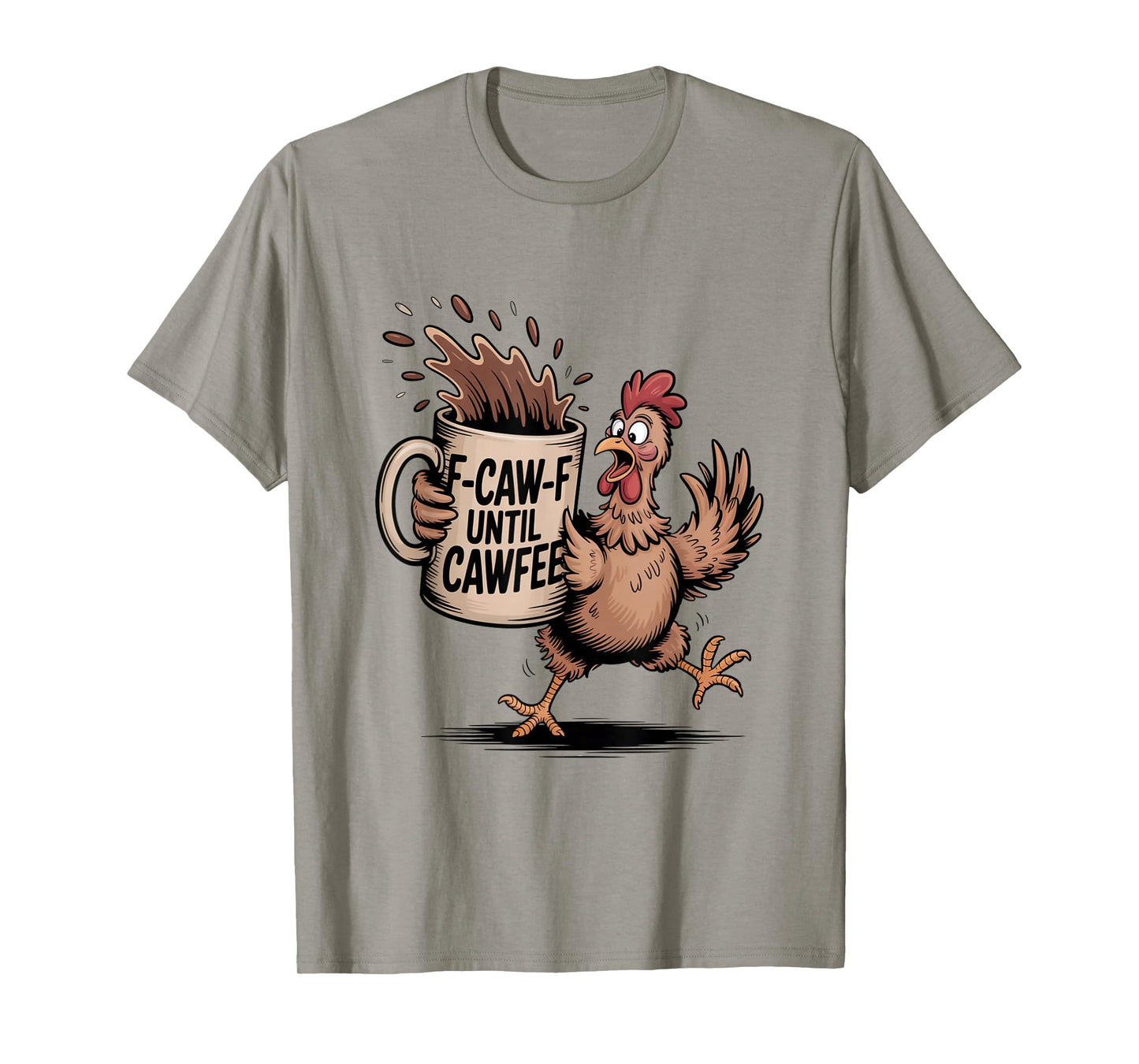 Funny Coffee Lover F-CAW-F Cawfee T-Shirt