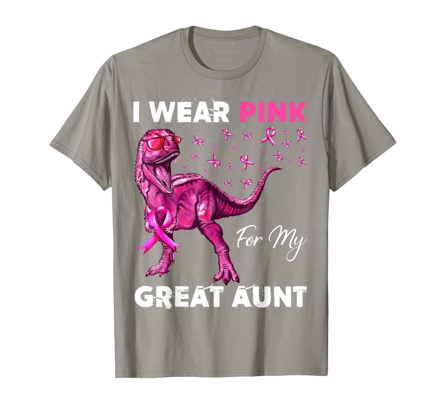 I Wear Pink For My Great Aunt Breast Cancer Awareness T-Shirt