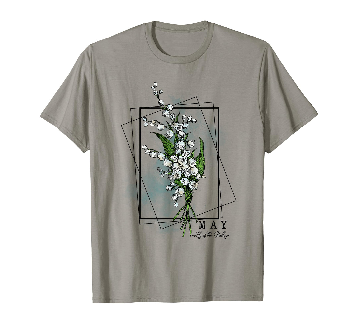 Birth Month Flowers May Lily of the Valley Women Girls T-Shirt