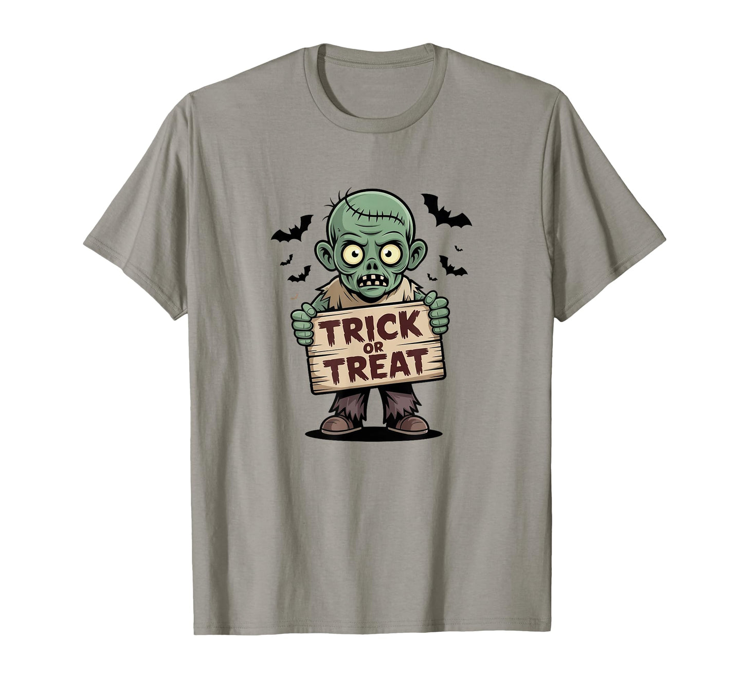 Spooky Trick or Treat Zombie Gift for Men Women T-Shirt