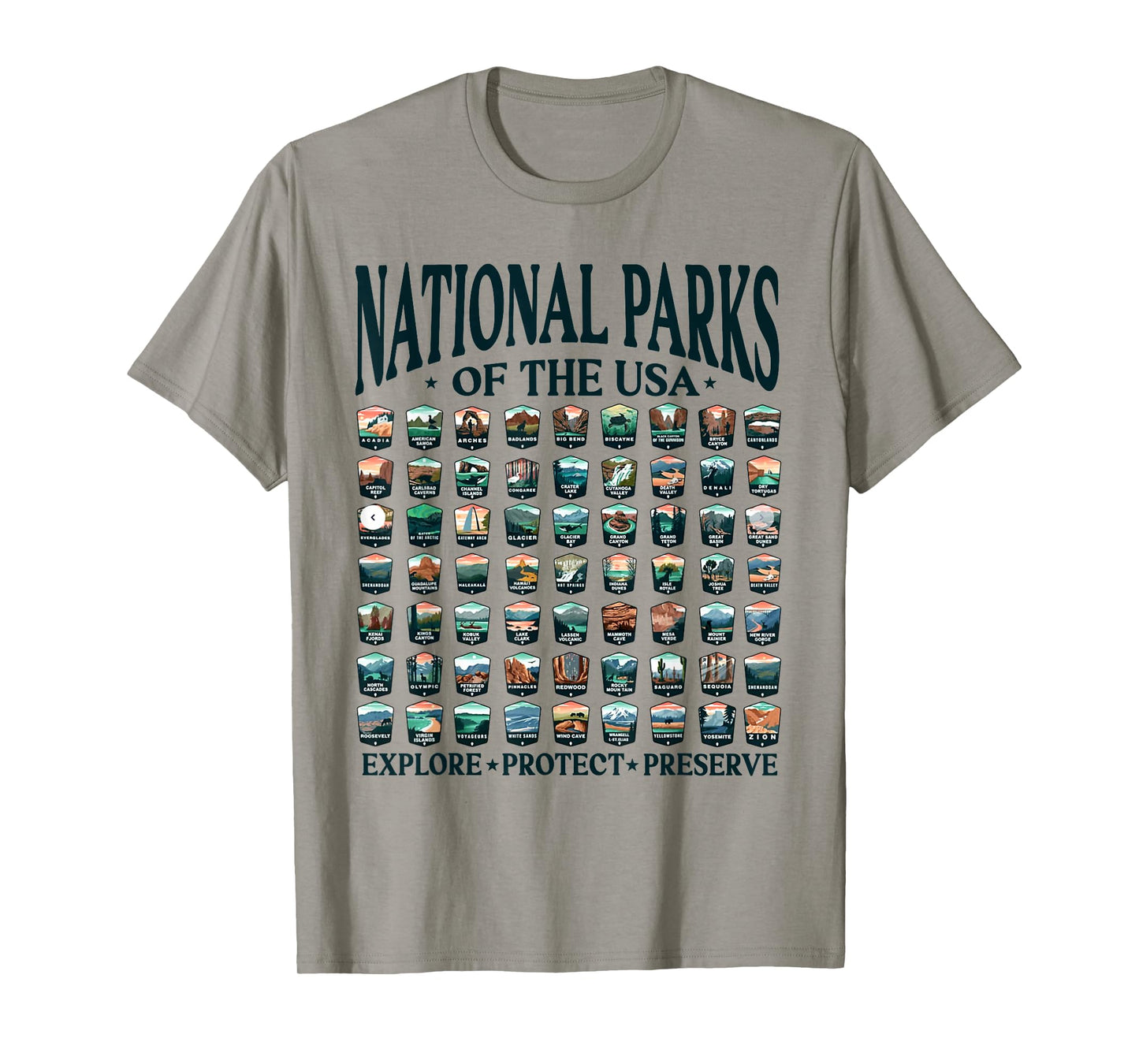 National Parks of the usa explore protect preserve T-Shirt