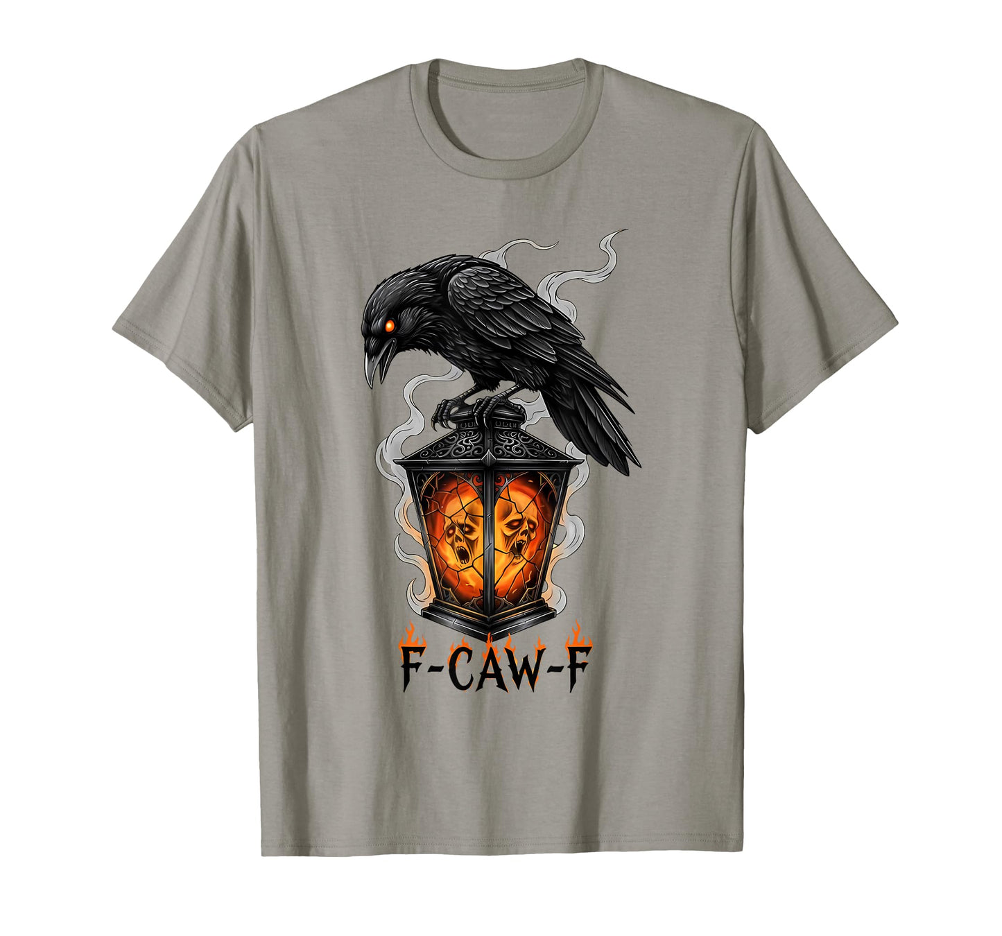 Halloween F Caw F Black Bird F-Caw-F Crow Women Men T-Shirt