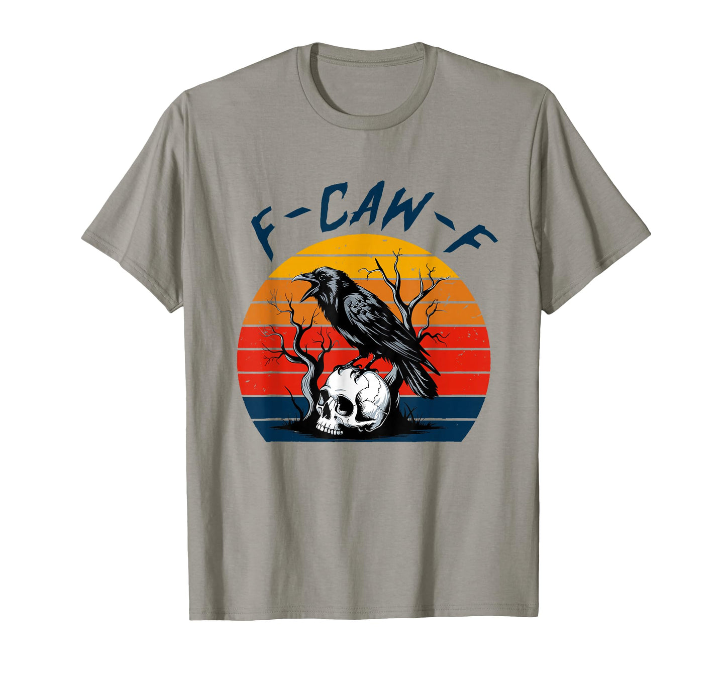 Black Crow, F-Caw-F Funny Black Bird Vintage T-Shirt