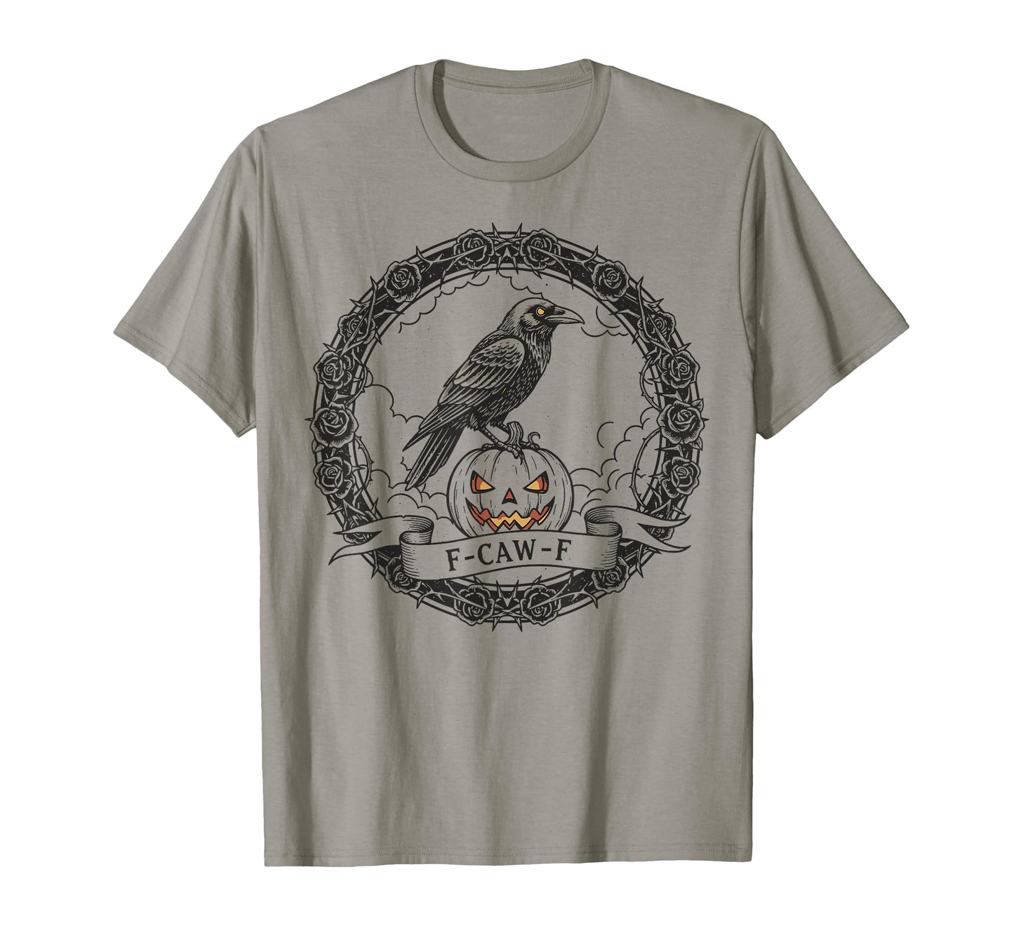 Halloween F-Caw-F Black Bird Crow T-Shirt