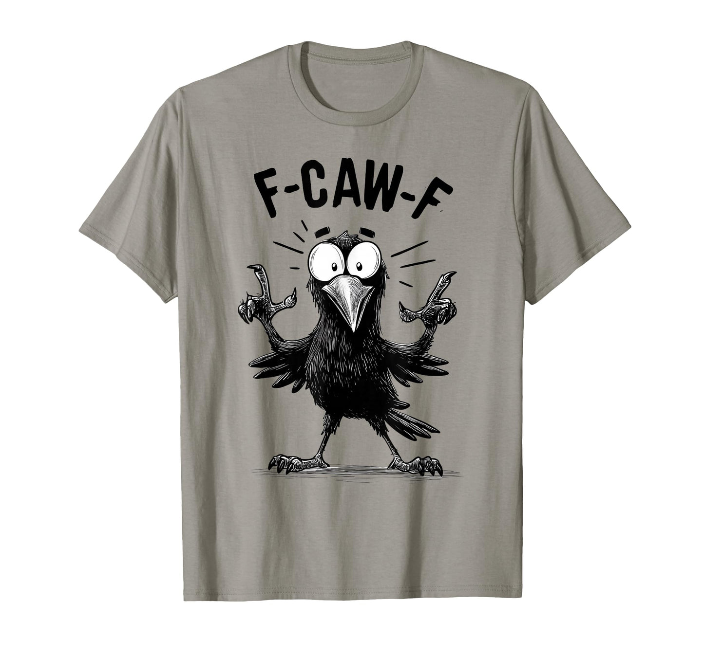 F-CAW-F Crow Funny Black Bird Lovers Halloween Party Squad T-Shirt