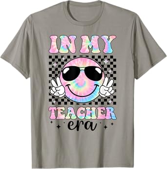 In My Teacher Era Groovy Tie Dye Back To School Cute Teacher T-Shirt