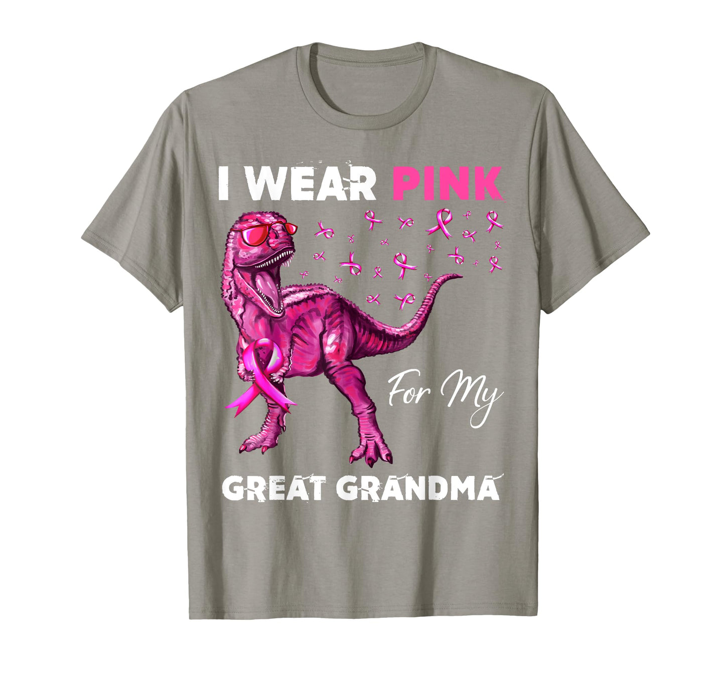 I Wear Pink For My Great Grandma Breast Cancer Awareness T-Shirt