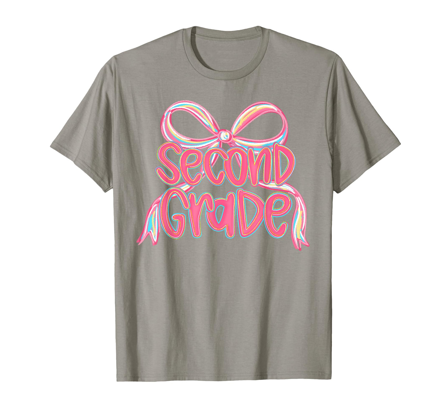 Preppy Second Grade Back To School 2nd Grade Teachers Girls T-Shirt