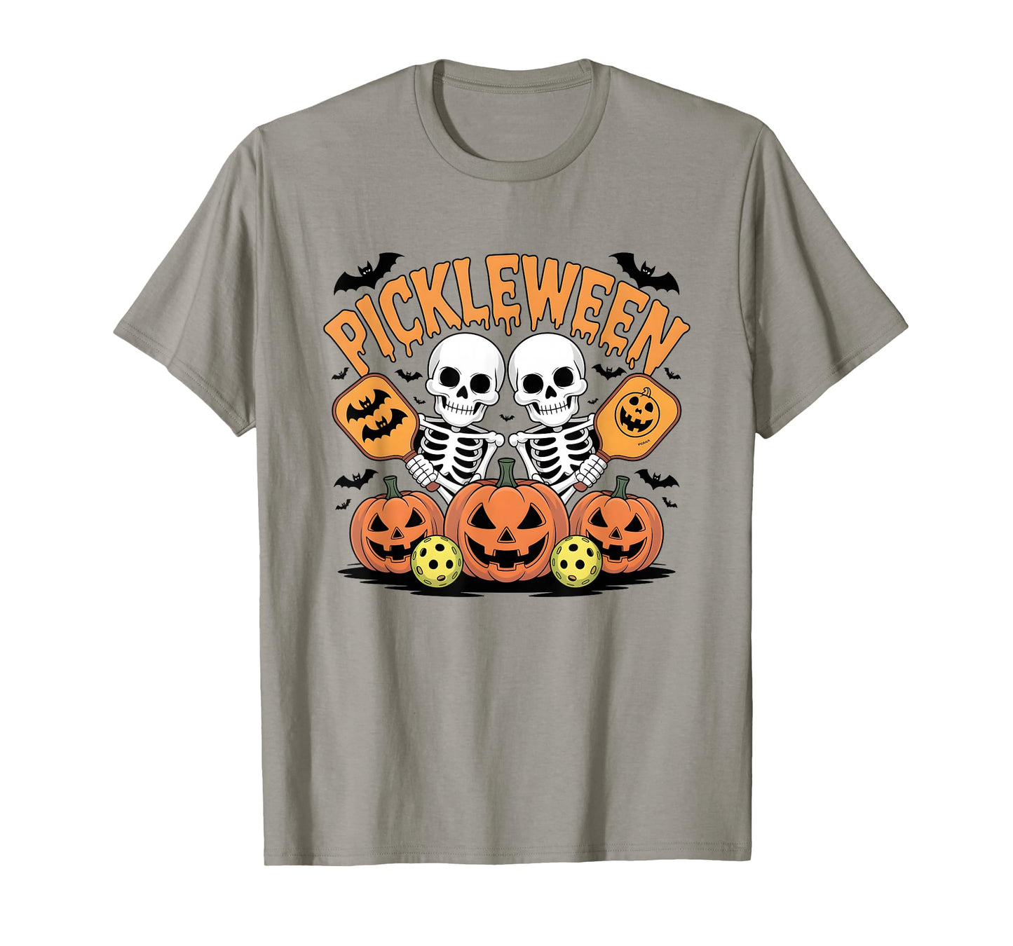 Halloween Pickleball Pumpkin Paddle Ghostly Serve T-Shirt