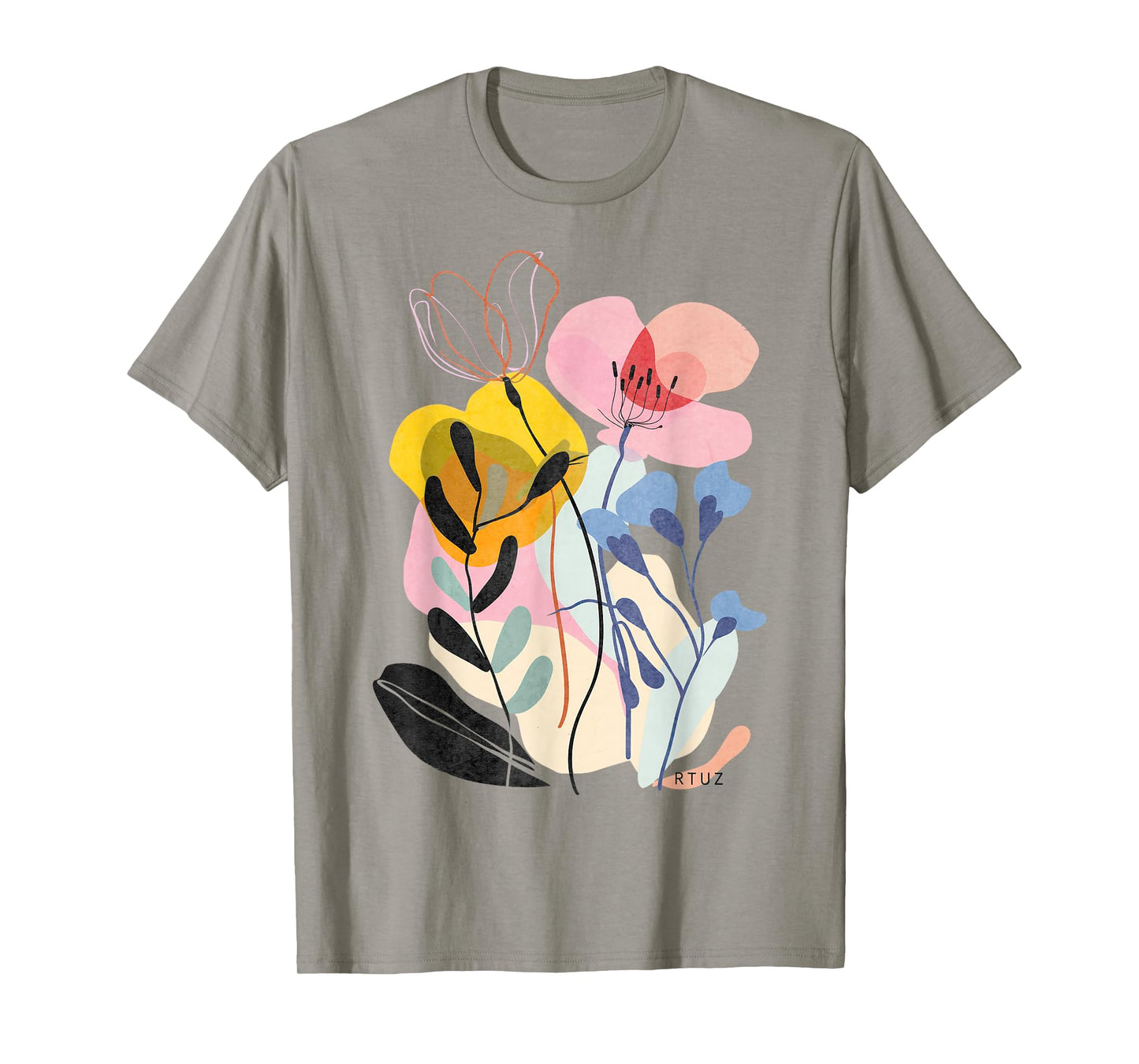 Boho Style Floral Pastel Design Flowers Hipster Streetwear T-Shirt