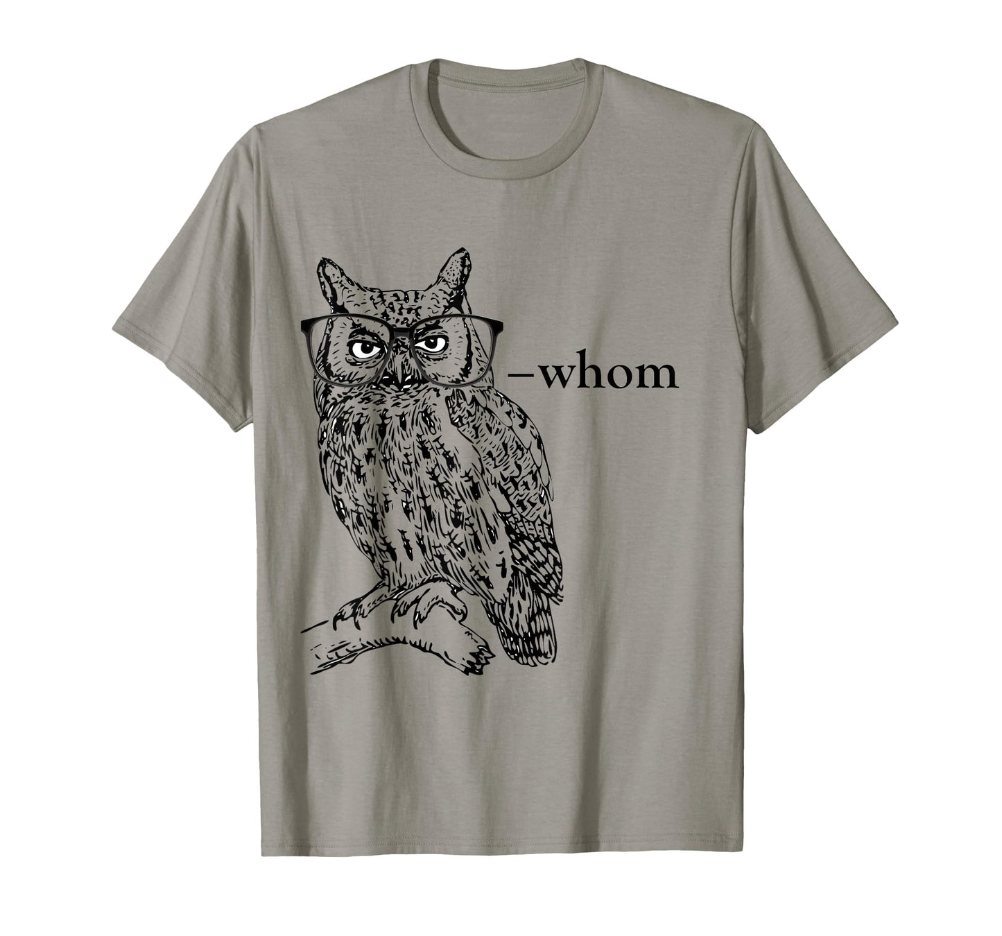 Who Whom Grammar Owl t shirt T-Shirt