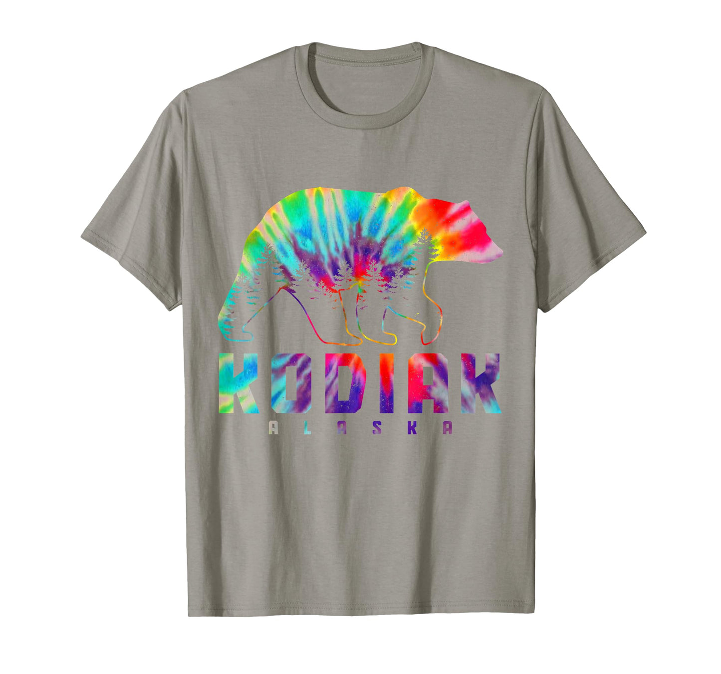 Kodiak Alaska Tie Dye Bear Pride Outdoor Nature Vintage T-Shirt