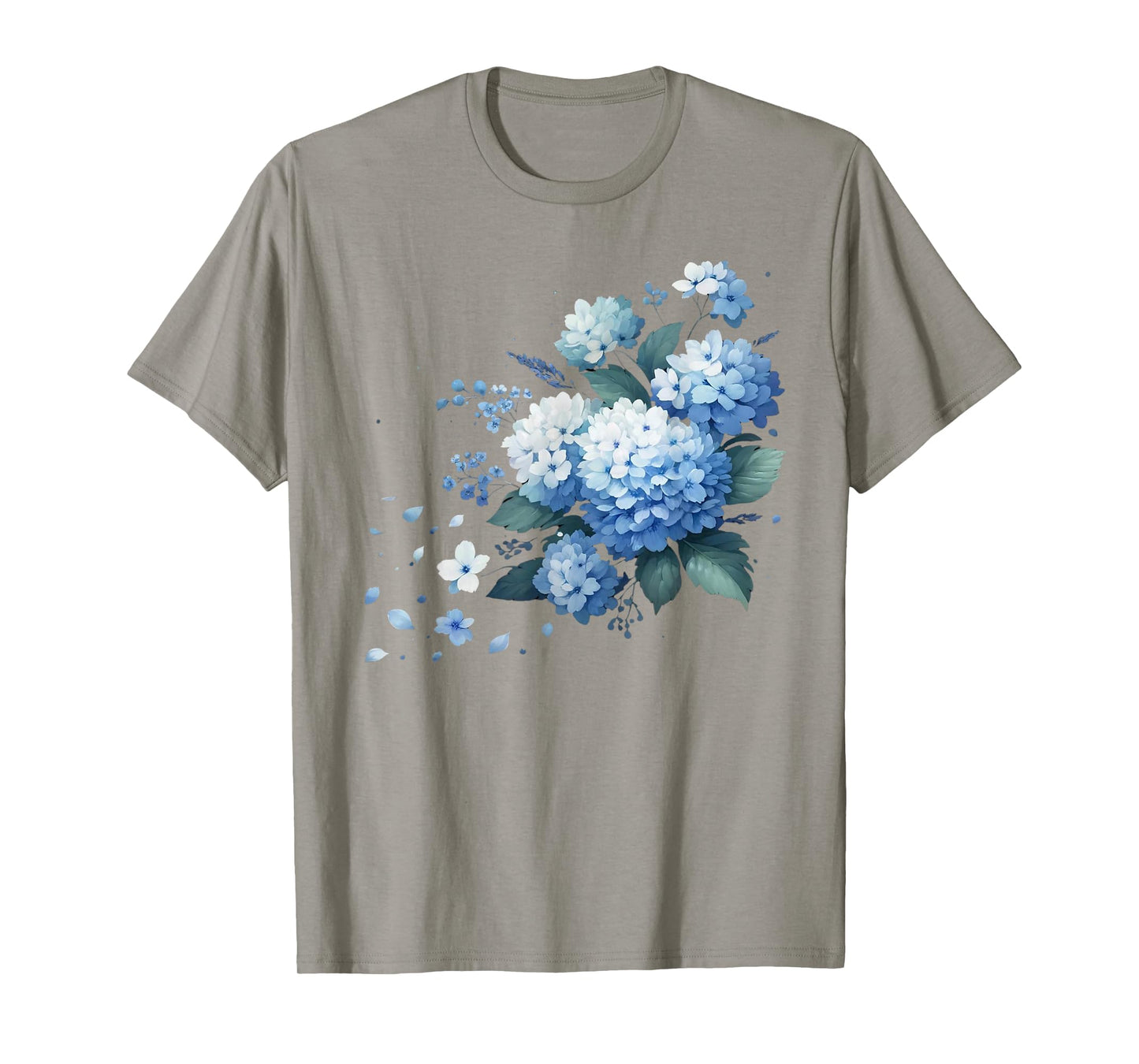 Watercolor Blue Hydrangeas T-Shirt