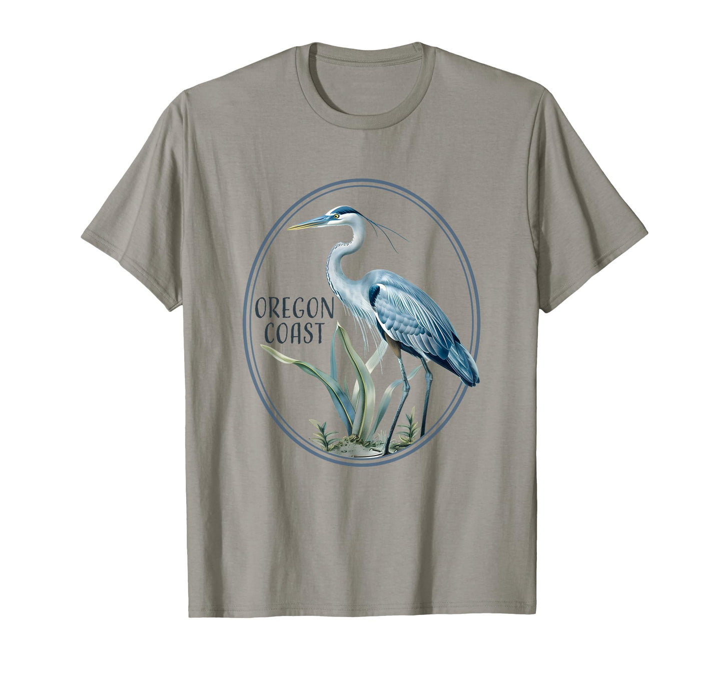 Oregon Coast souvenir Water Birdwatching Heron Birds Great T-Shirt