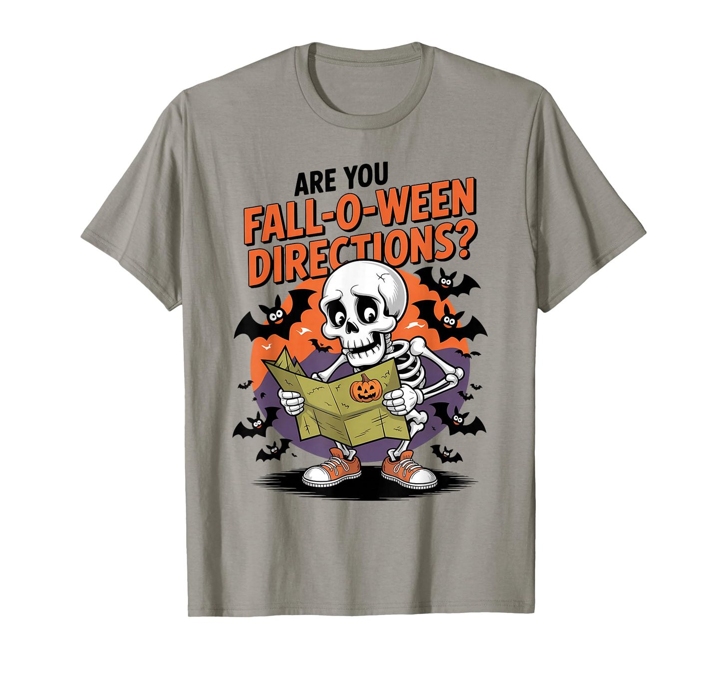 Funny are You Fall O Ween Directions Halloween Teacher Joke T-Shirt