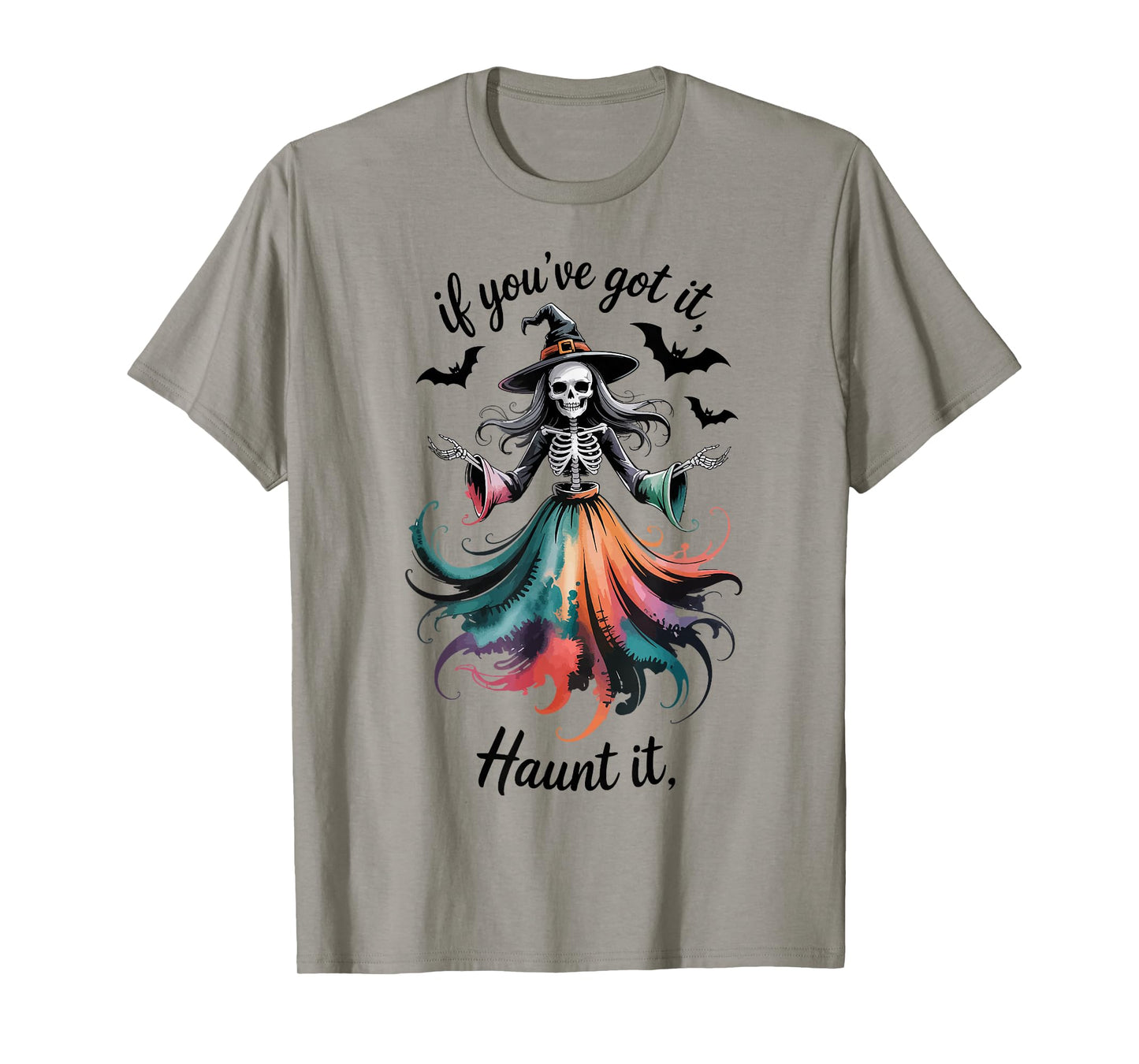 Haunt It Skeleton Witch T-Shirt