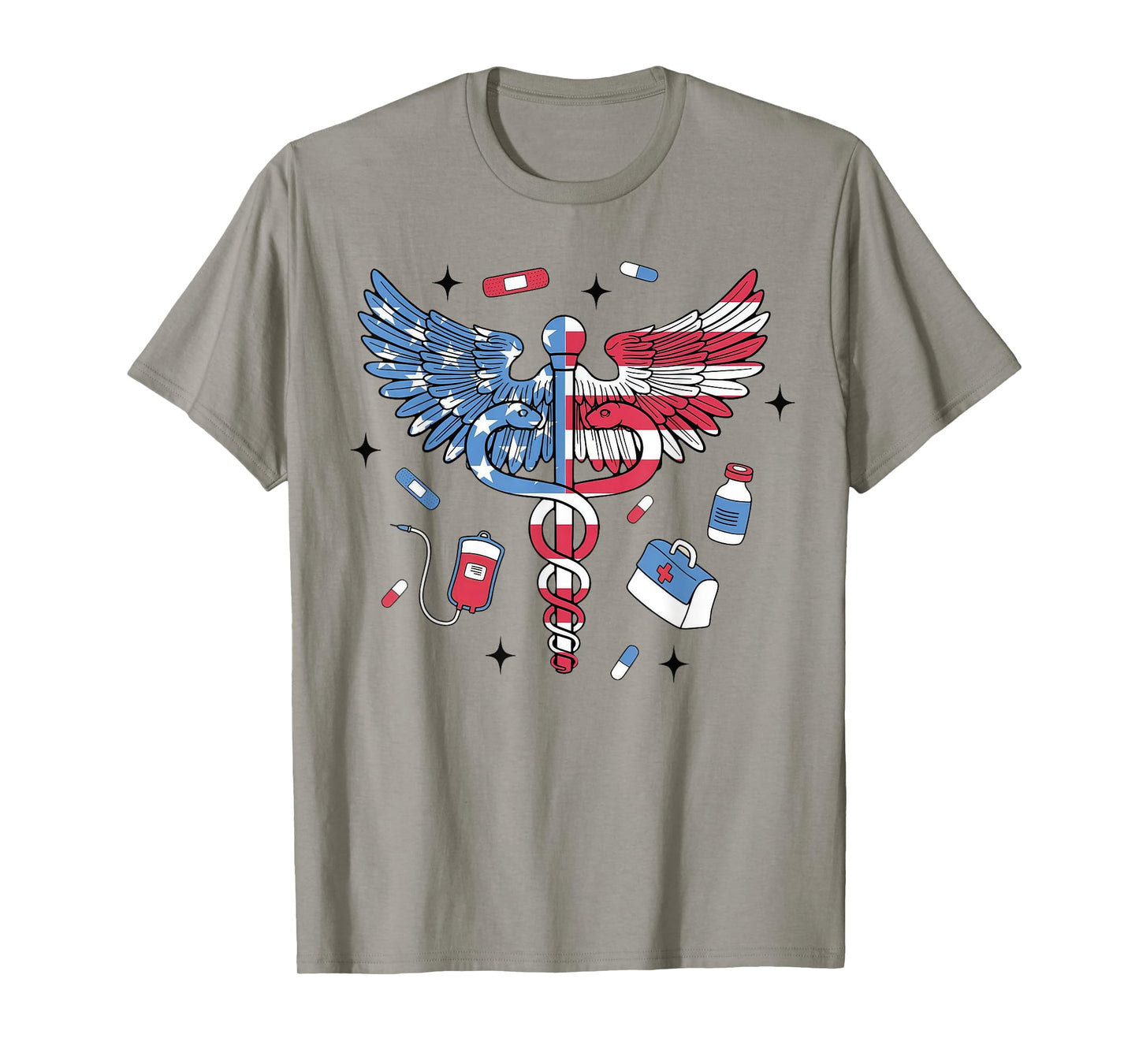 Emergency Department Patriotic ER Nurse 4th Of July T-Shirt