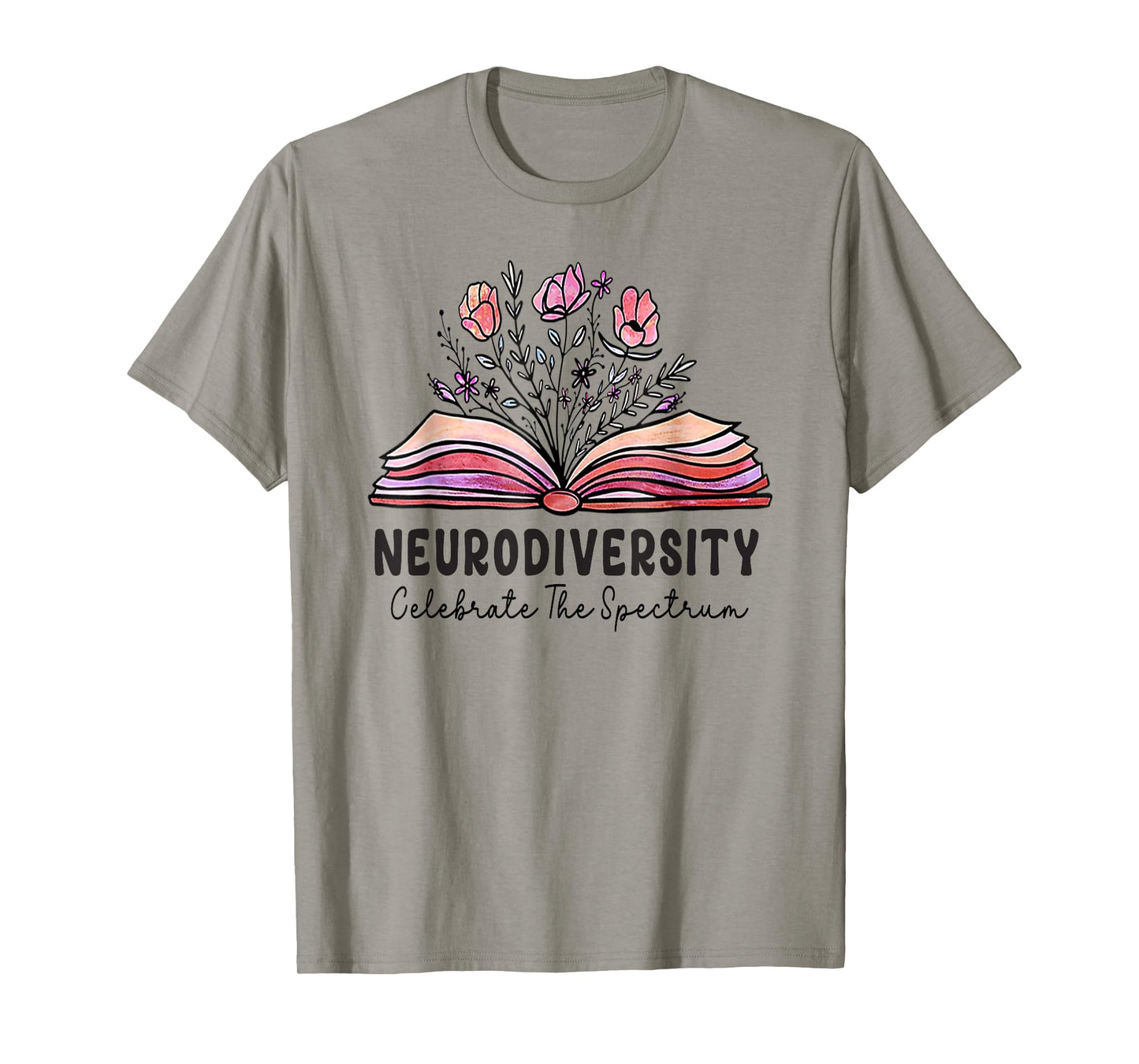 Neurodiversity celebrate the spectrum Brain Autism Awareness T-Shirt