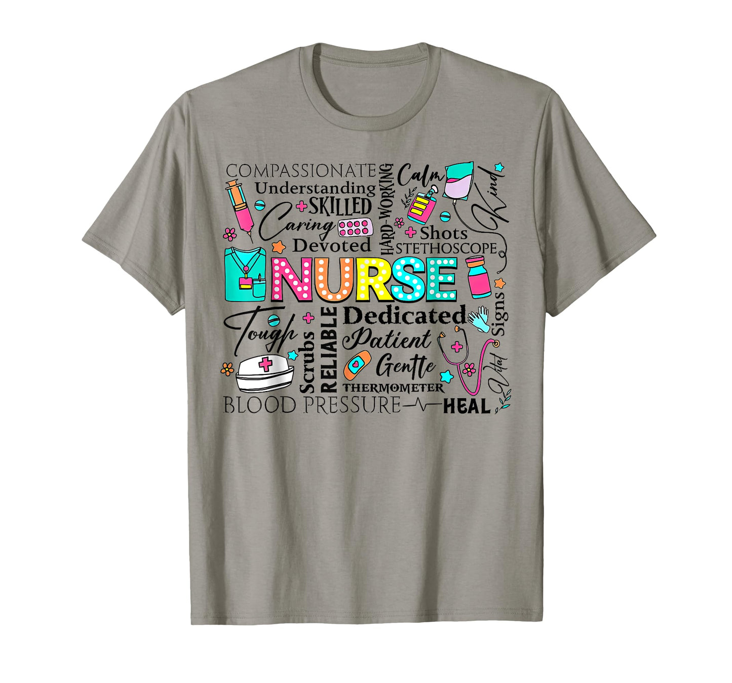 Retro Nurse Word, Nurse Life, Nurse stuff doodles T-Shirt