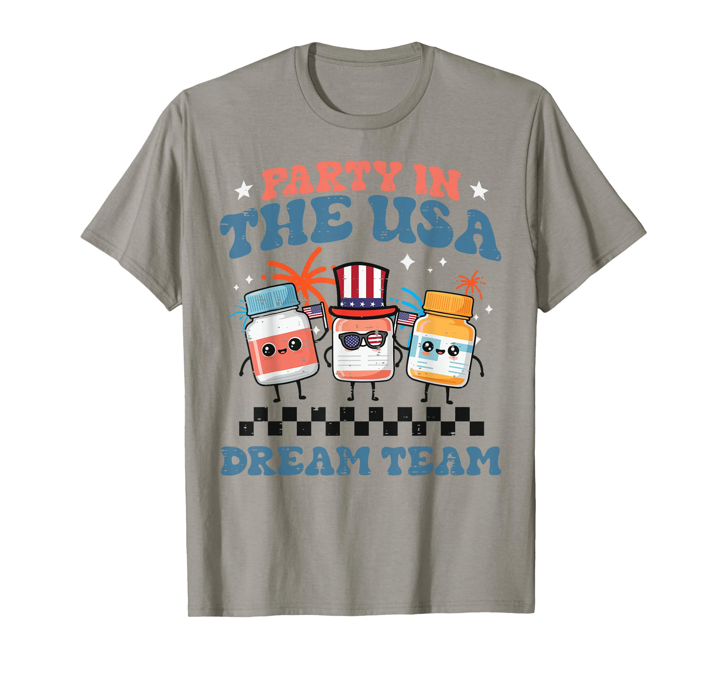 4th Of July Nurse Party Dream USA Team Scrub Top Women T-Shirt