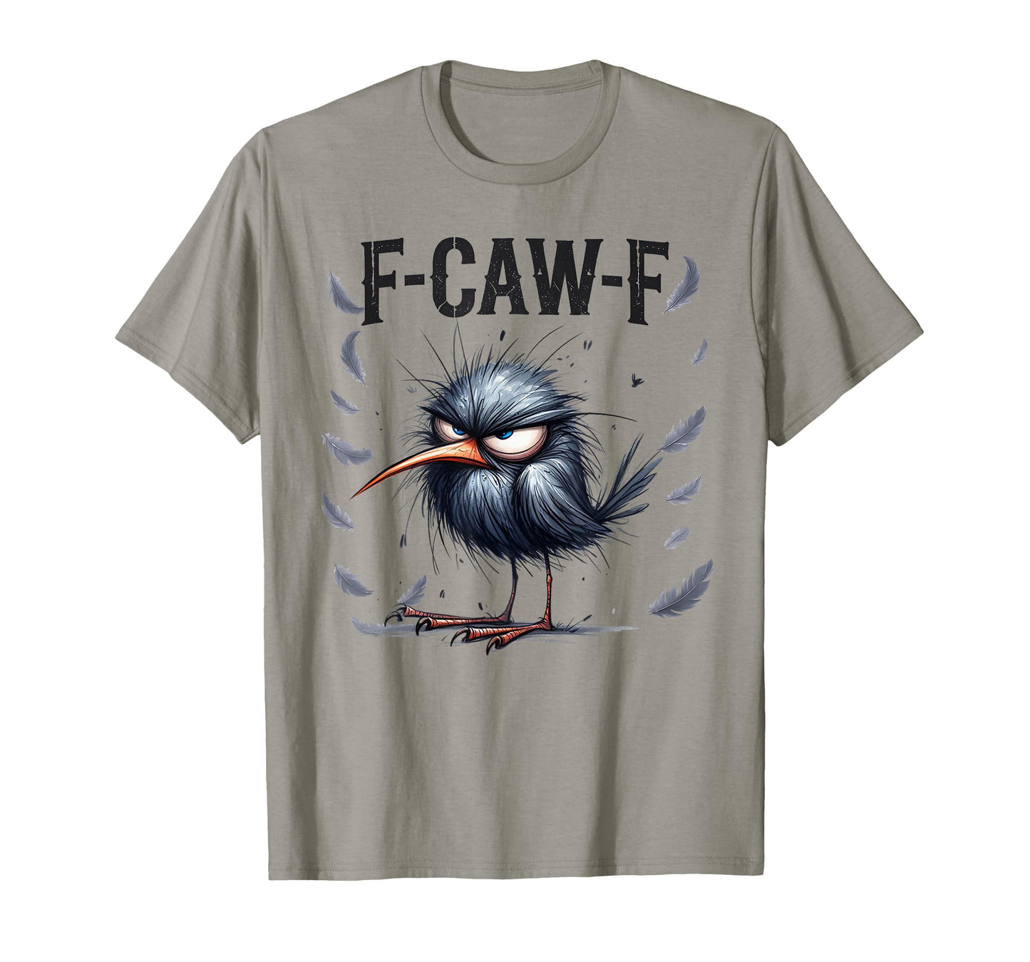 Halloween F Caw F Black Bird F-Caw-F Crow Women Men T-Shirt