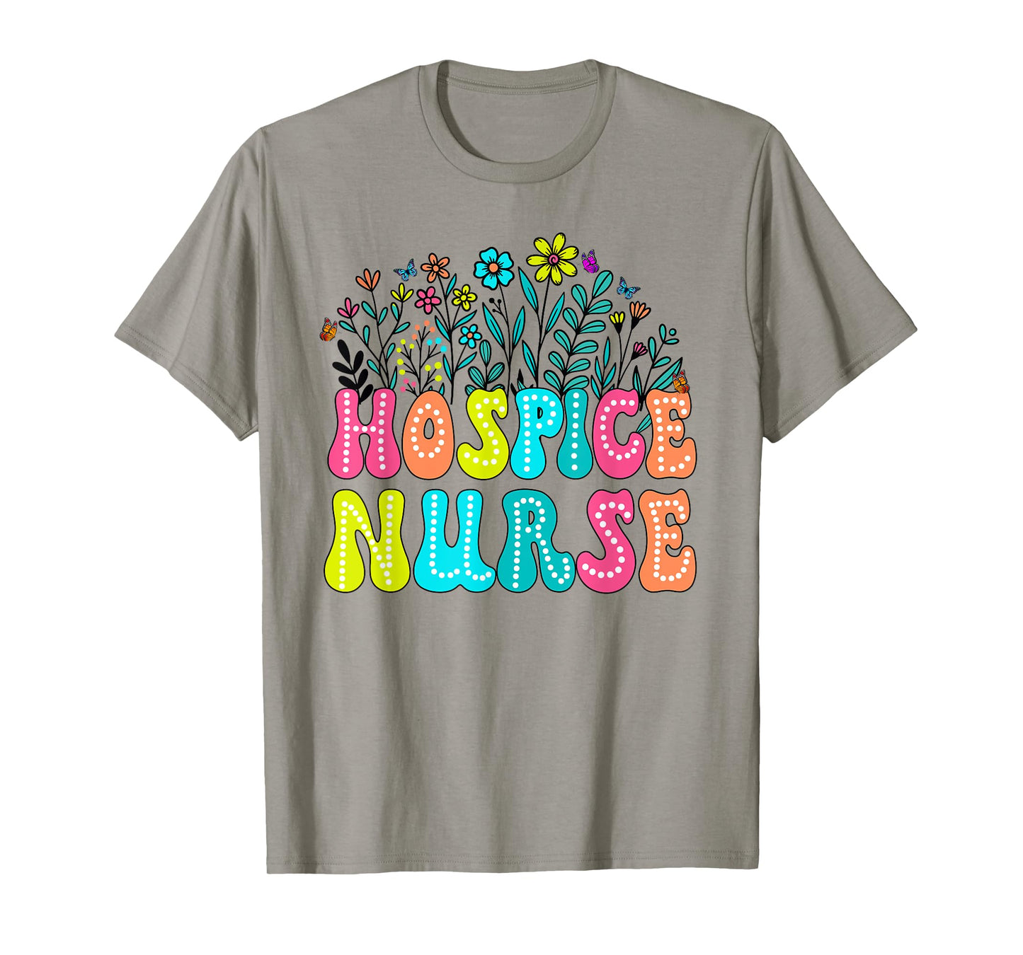 Hospice Nurse Week Groovy Wildflower Appreciation Day Women T-Shirt