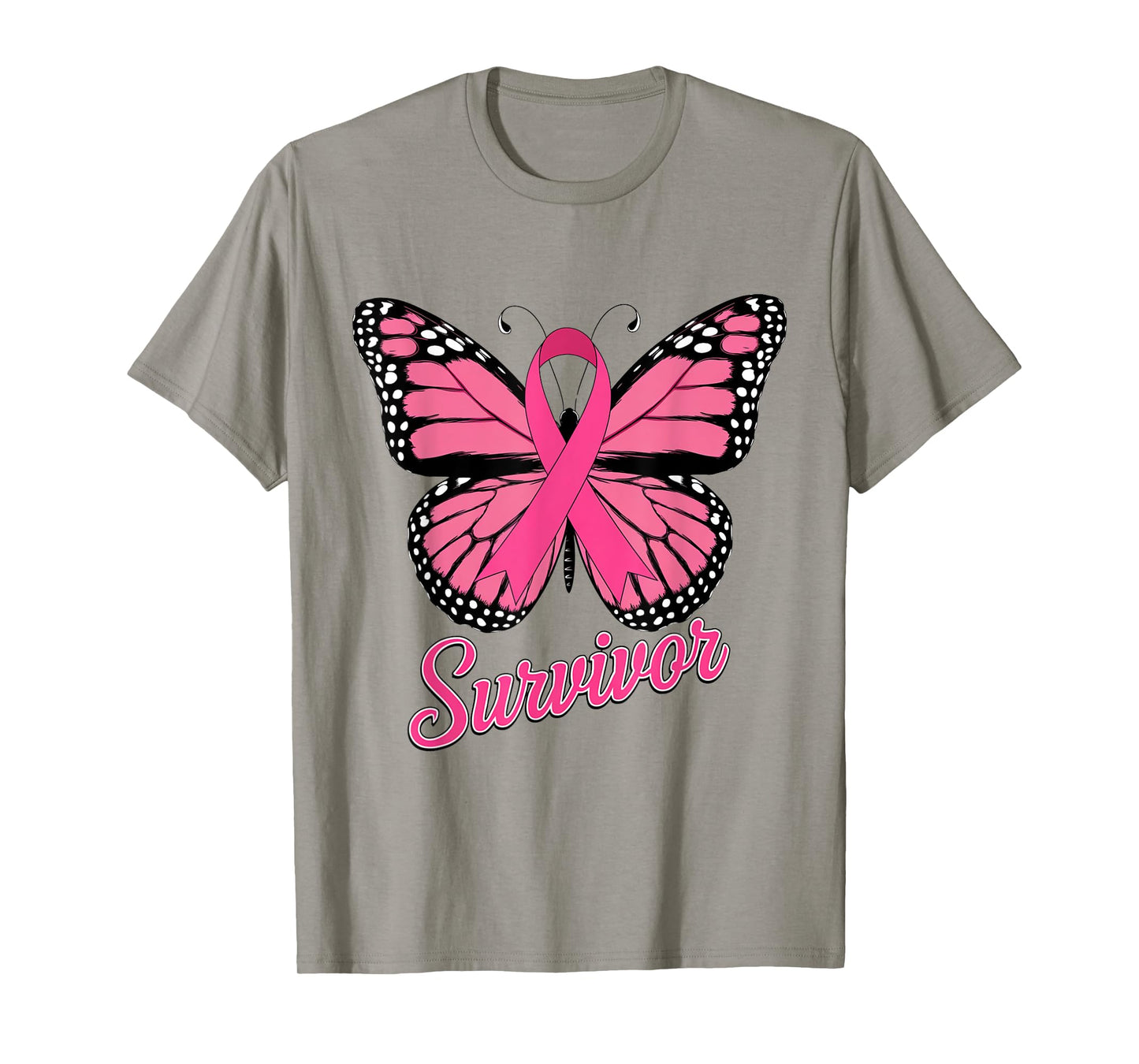 Survivor Pink Ribbon Breast Cancer Awareness T-Shirt