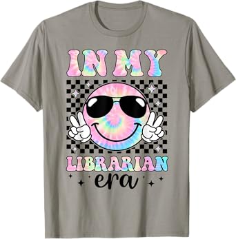 In My Librarian Era Groovy Tie Dye Back To School Funny T-Shirt