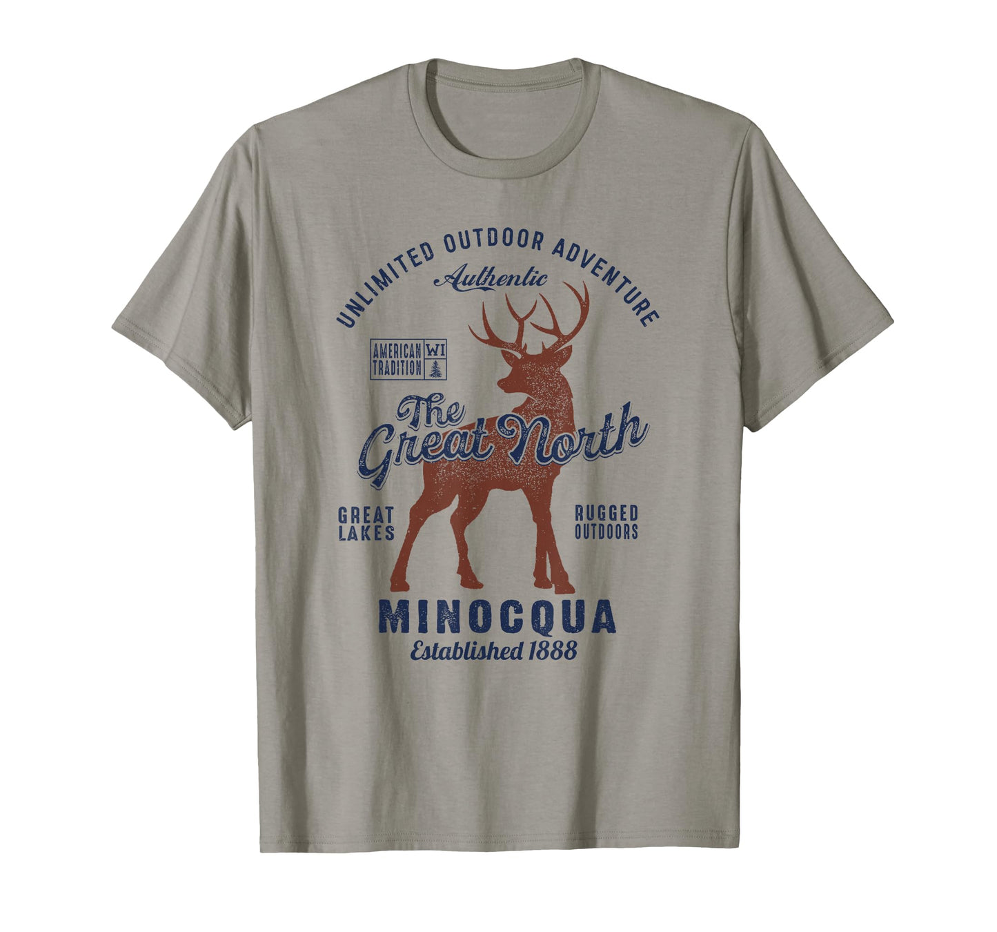 Minocqua Bulk Tee - The Great North WI Minocqua T-Shirt