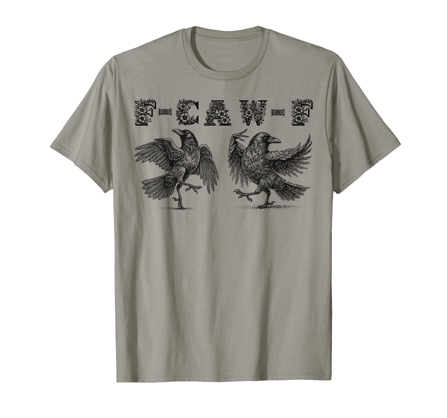 Couples F-Caw-F Crow Meme Flower for Halloween Style T-Shirt