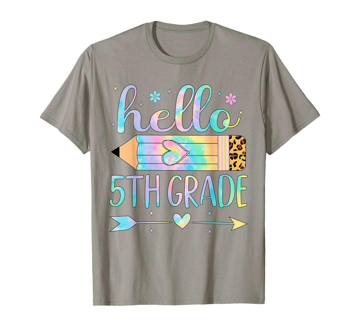 Tie Dye 5th Grade Back To School Hello Fifth Grade Teacher T-Shirt