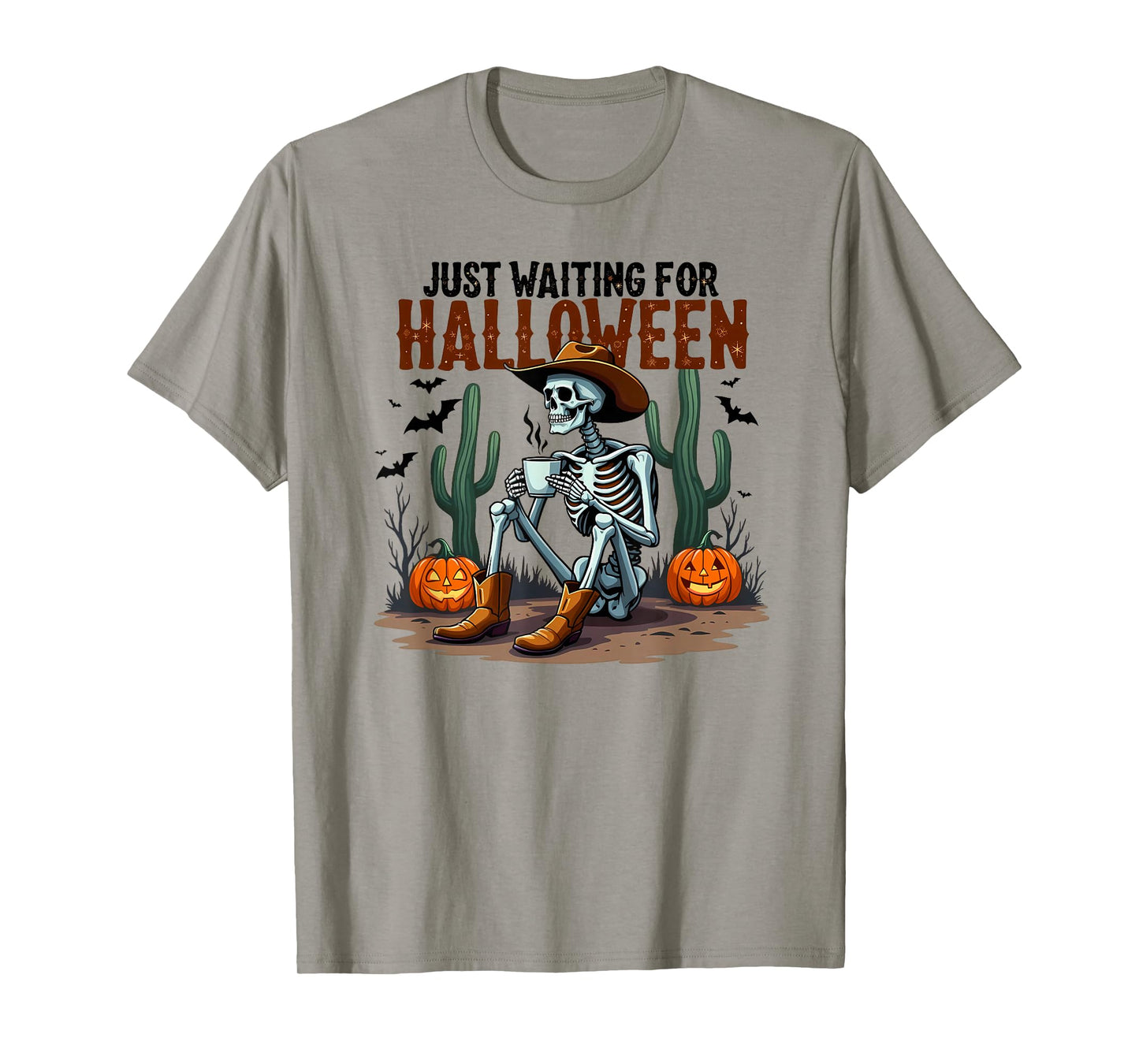 Spooky Skeleton Just Waiting for Halloween T-Shirt