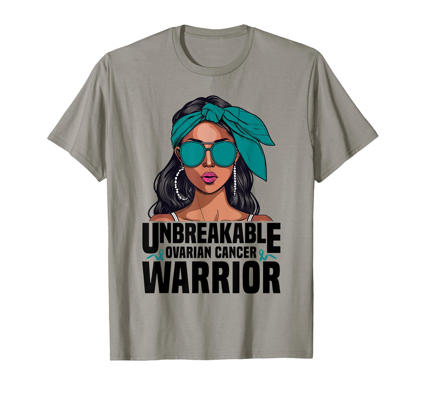 Ovarian Cancer Warrior Unbreakable Survivor Ovarian Cancer T-Shirt